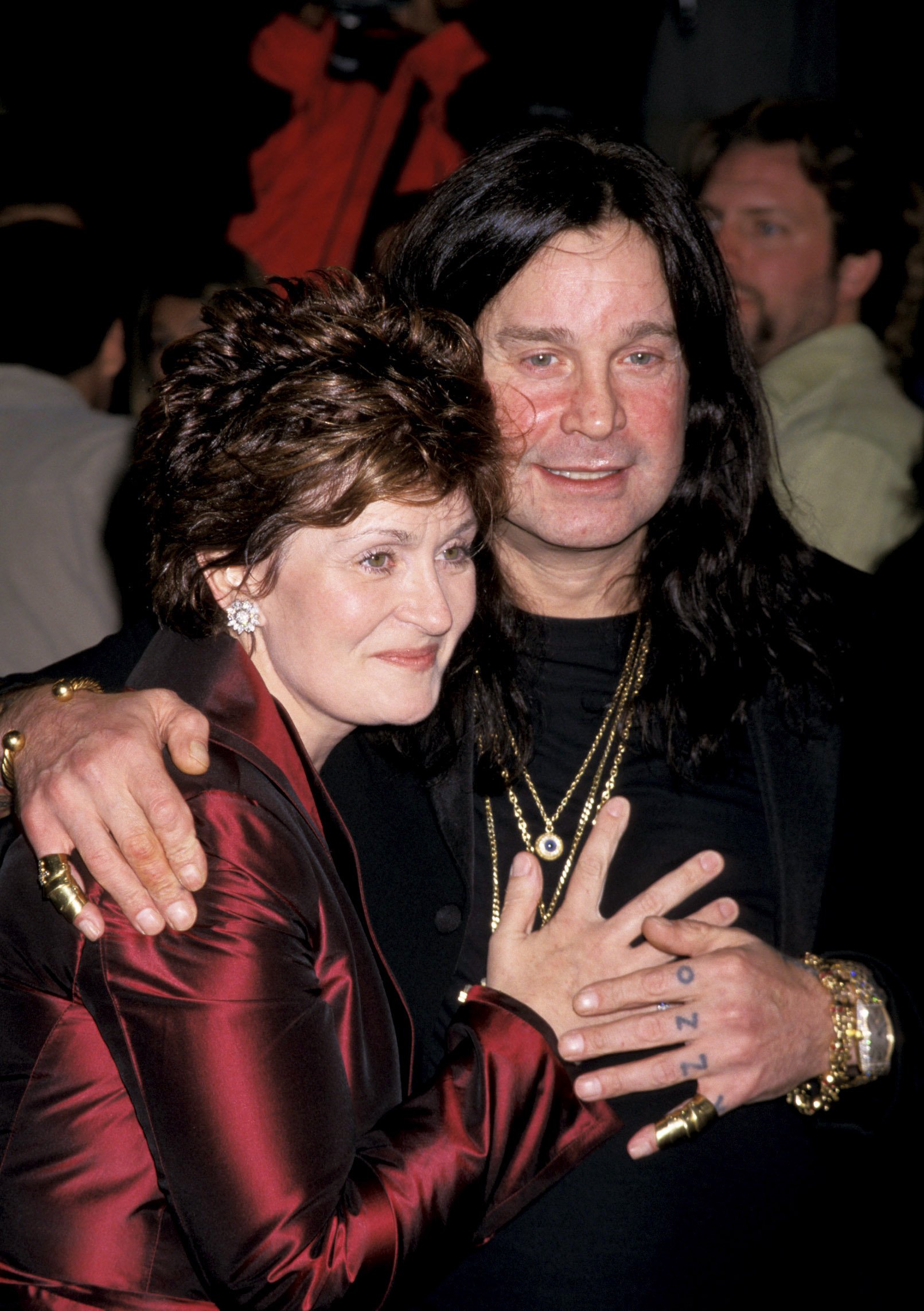 Talk show host Sharon Osbourne and musician Ozzy Osbourne during the Hollywood premiere of "Little Nicky" at Mann Chinese Theatre in Hollywood, California. | Source: Getty Images