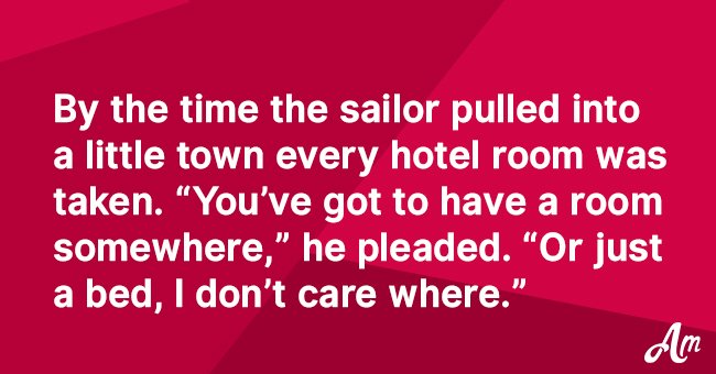 Here’s a hilarious joke about a navy sailor that couldn’t find a place to sleep