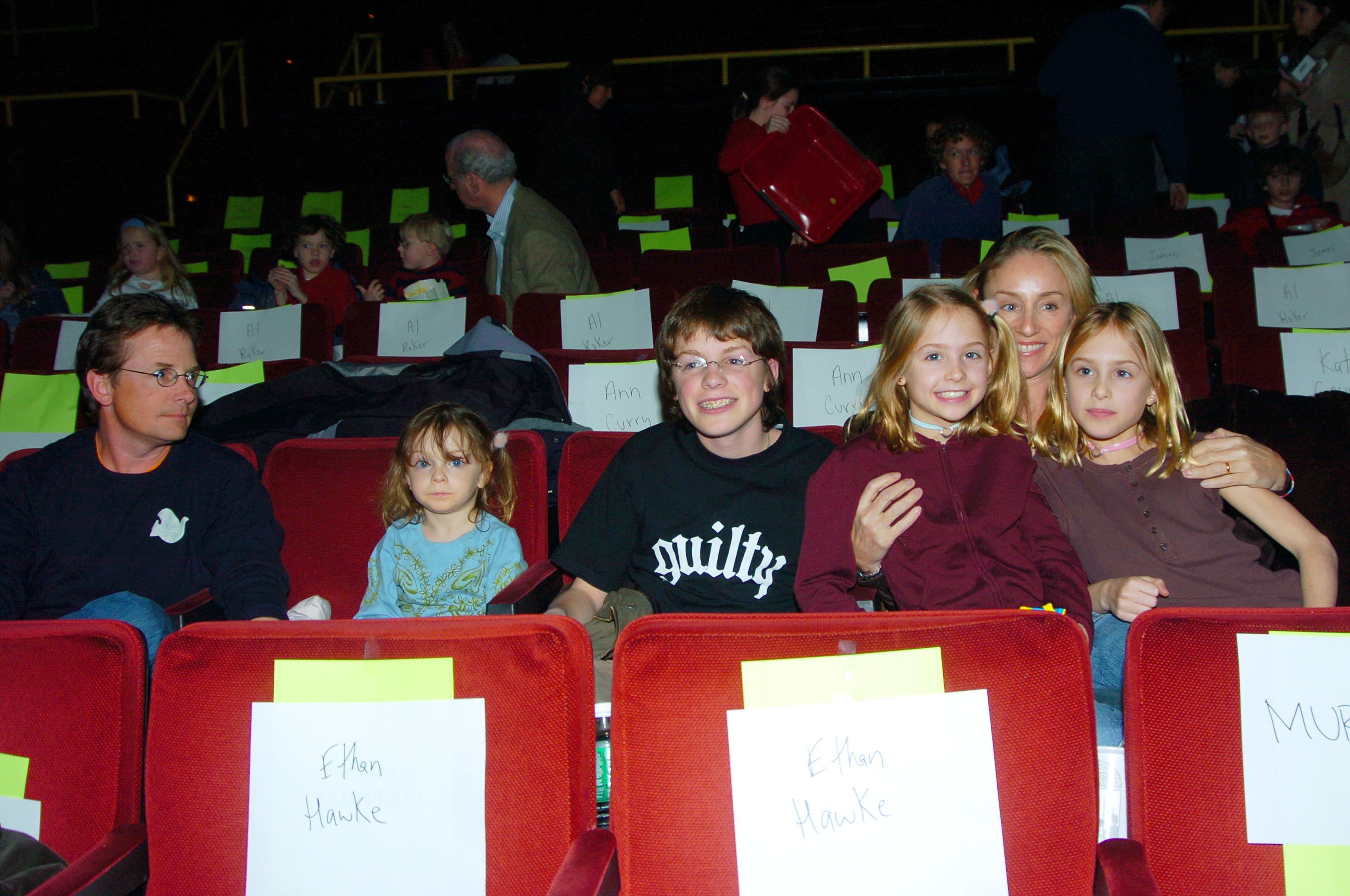 Michael J. Fox, his wife Trace, their children, Esme, Sam,and twin daughters Aquinnah and Schuyler on March 6, 2005 | Source: Getty Images