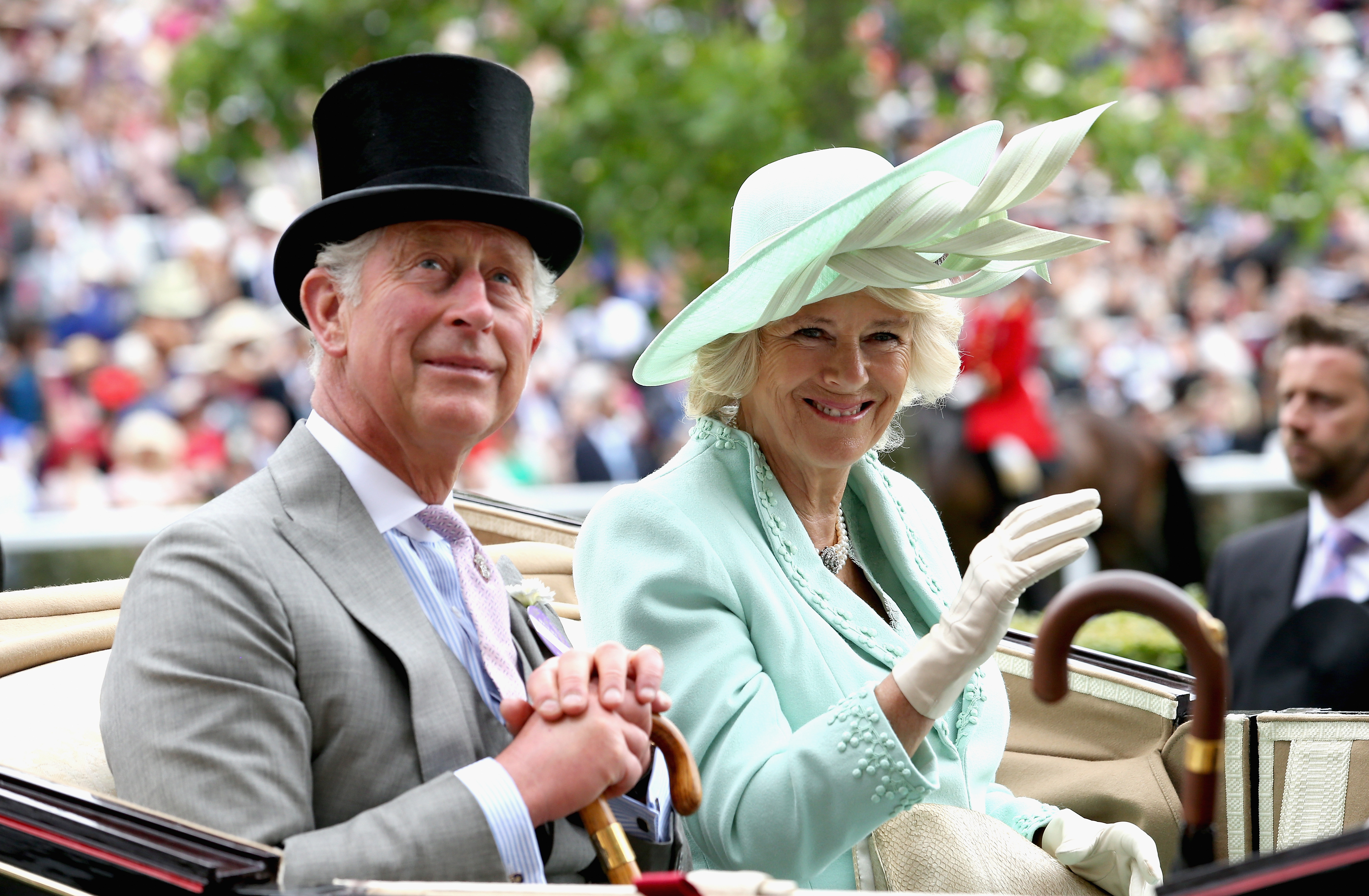 King Charles III and Queen Camilla during day 1 of the Royal Ascot in Ascot, England on June 16, 2015 | Source: Getty Images