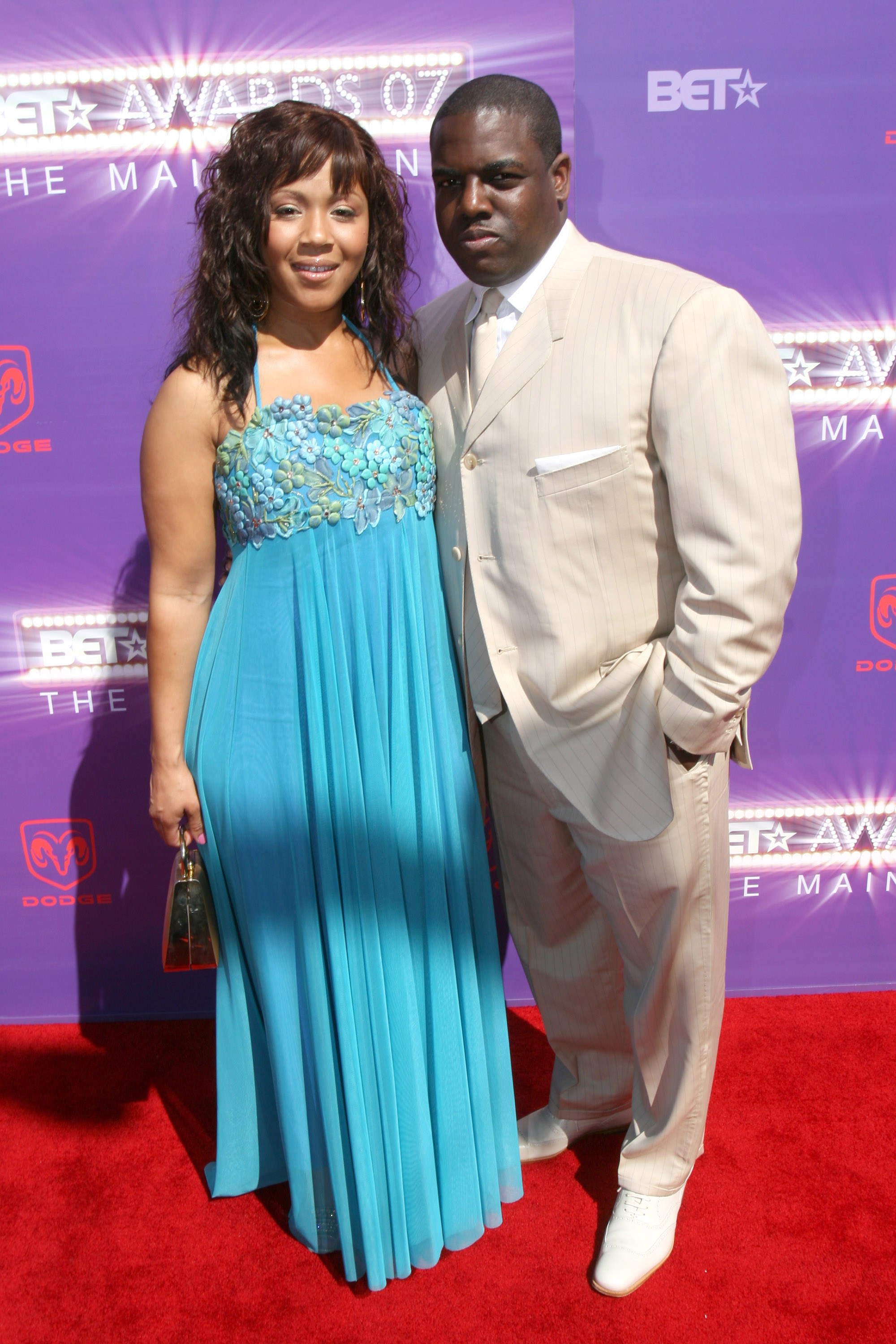 Erica Campbell of Mary Mary and husband, producer Warryn Campbell during the BET Awards on June 26, 2007 | Source: Getty Images