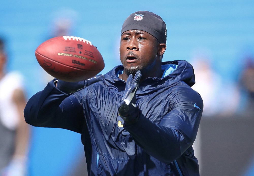 Jatavis Brown #57 of the Los Angeles Chargers warms up before the start of NFL game action against the Buffalo Bills at New Era Field on September 16, 2018 in Buffalo, New York. I Image: Getty Images.