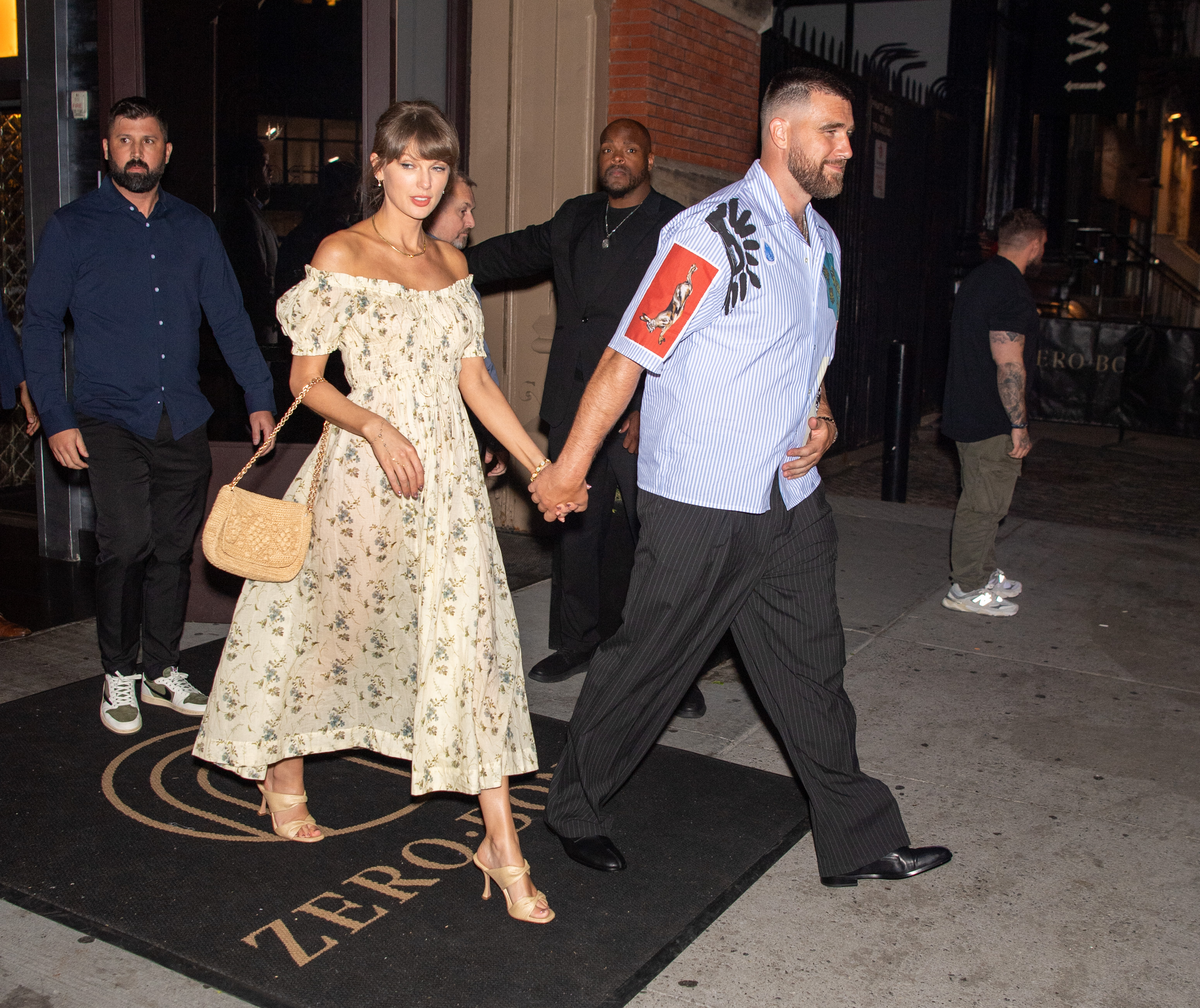 Taylor Swift and Travis Kelce seen on May 15, 2026, in New York. | Source: Getty Images