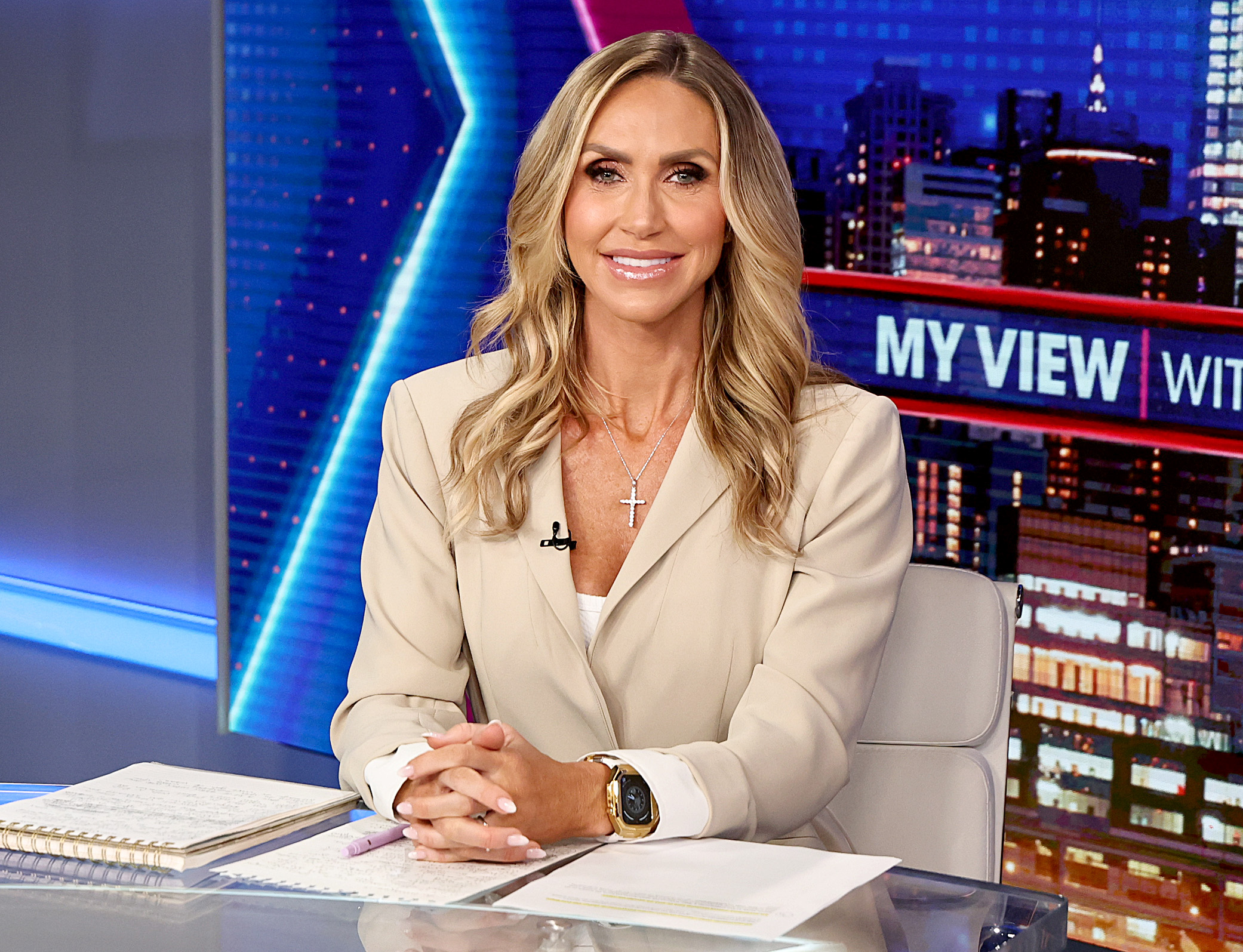 Lara Trump appears on the set of "My View With Lara Trump" at Fox News Studios on July 31, 2025 | Source: Getty Images