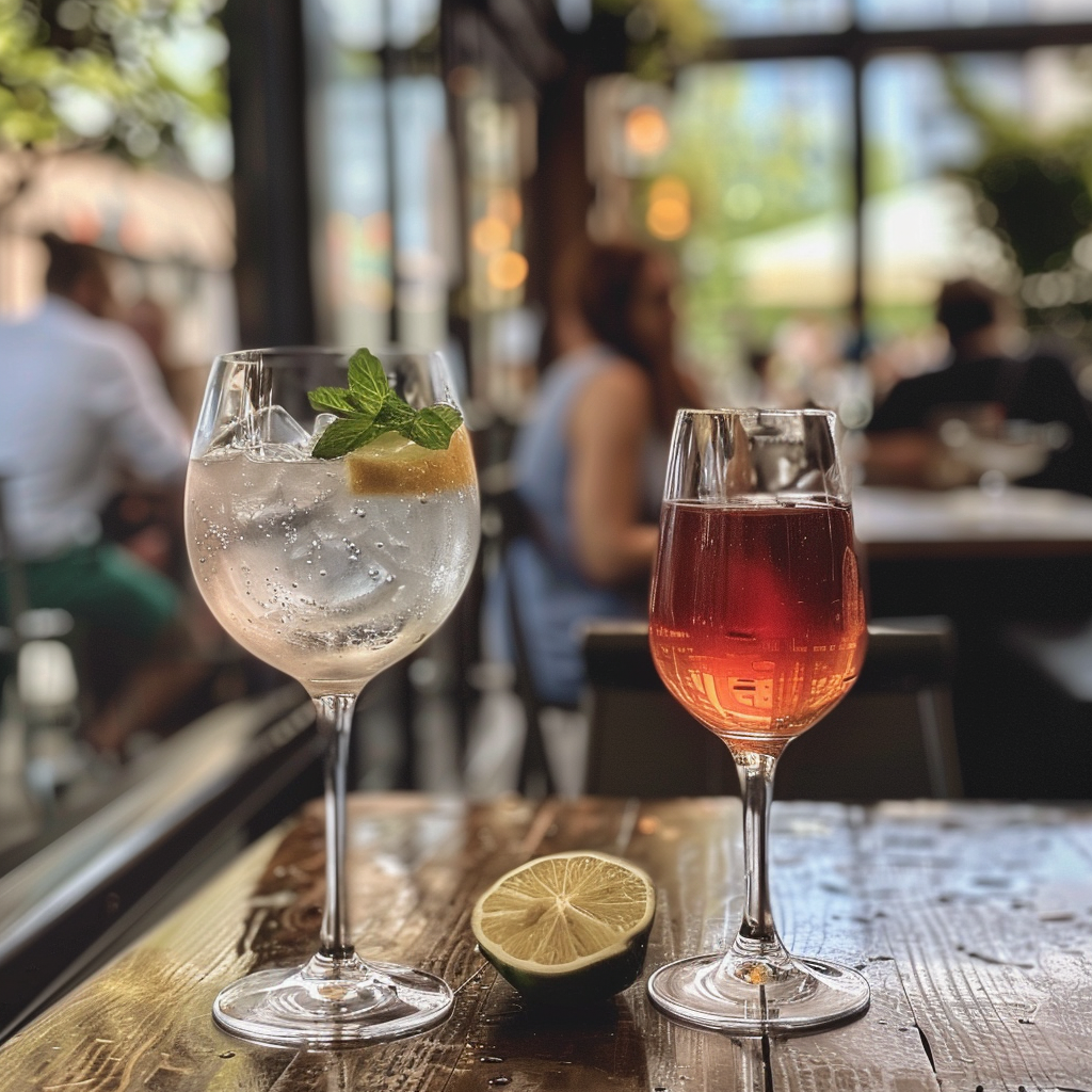 Drinks on a table | Source: Midjourney