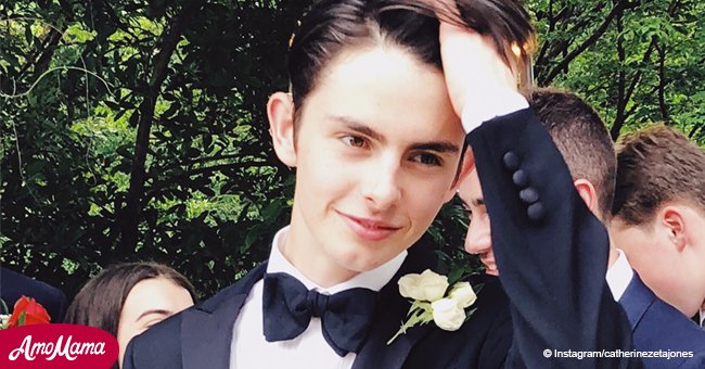 Prom photo of Michael Douglas and Catherine Zeta-Jones' son proves that he is his parents' copy