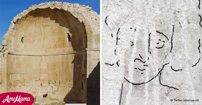 'Jesus' face is uncovered at an ancient church in the Israeli desert