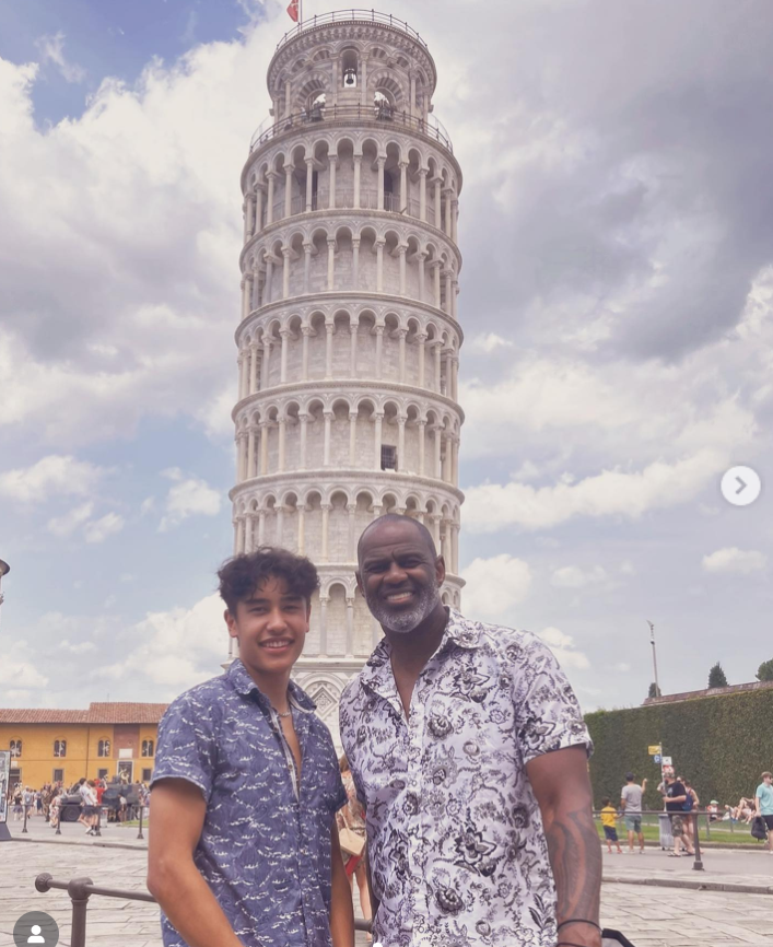 Brian McKnight and his son Jack McPhee, from a post dated September 6, 2022. | Source: Instagram/brianmcknight23