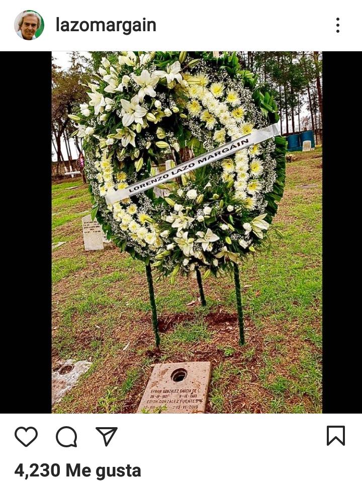 La publicación de Lorenzo Lazo. | Foto: Instagram/lazomargain