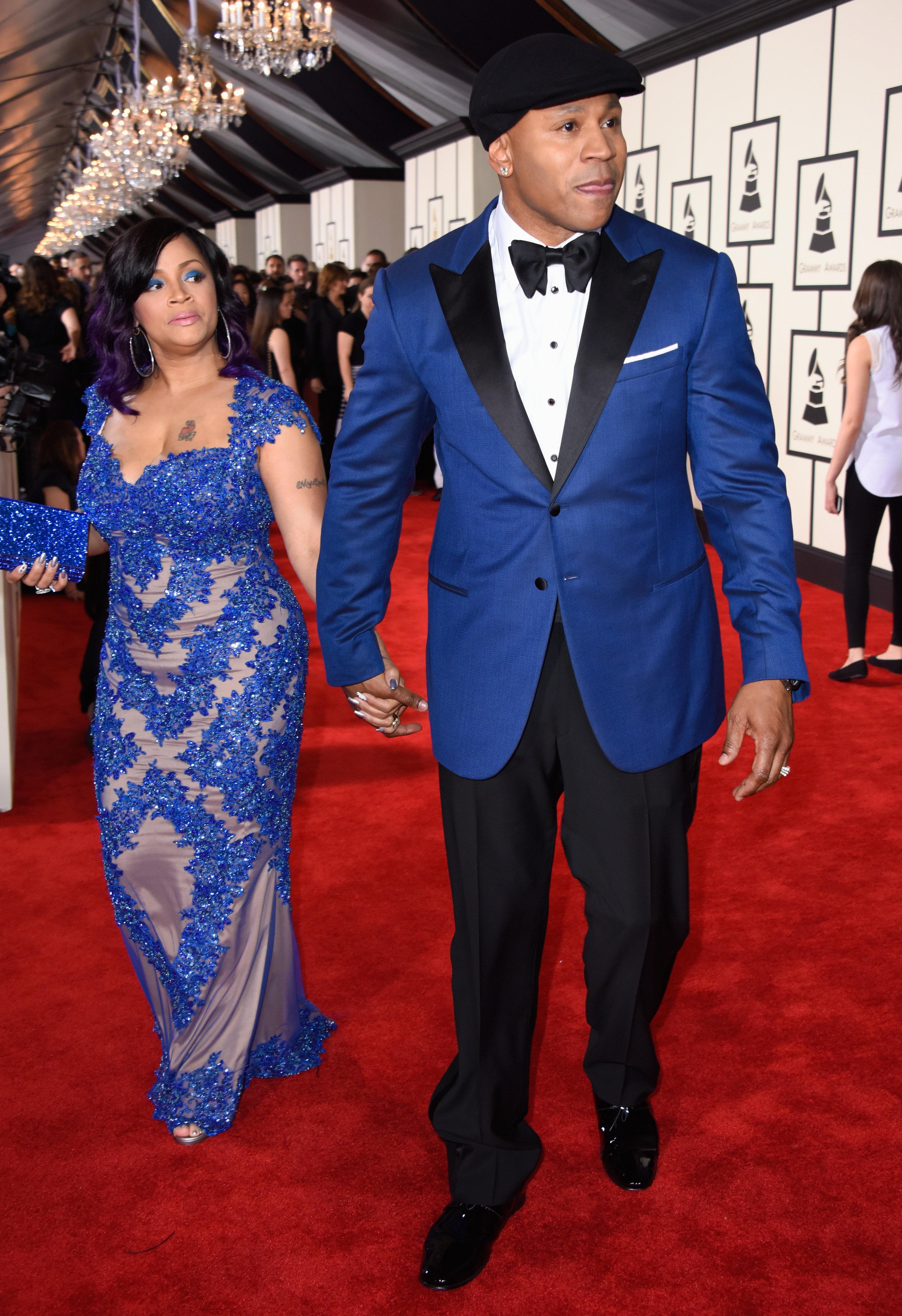 Simone Smith and LL Cool J attend the 57th Annual GRAMMY Awards on February 8, 2015 | Source: Getty Images