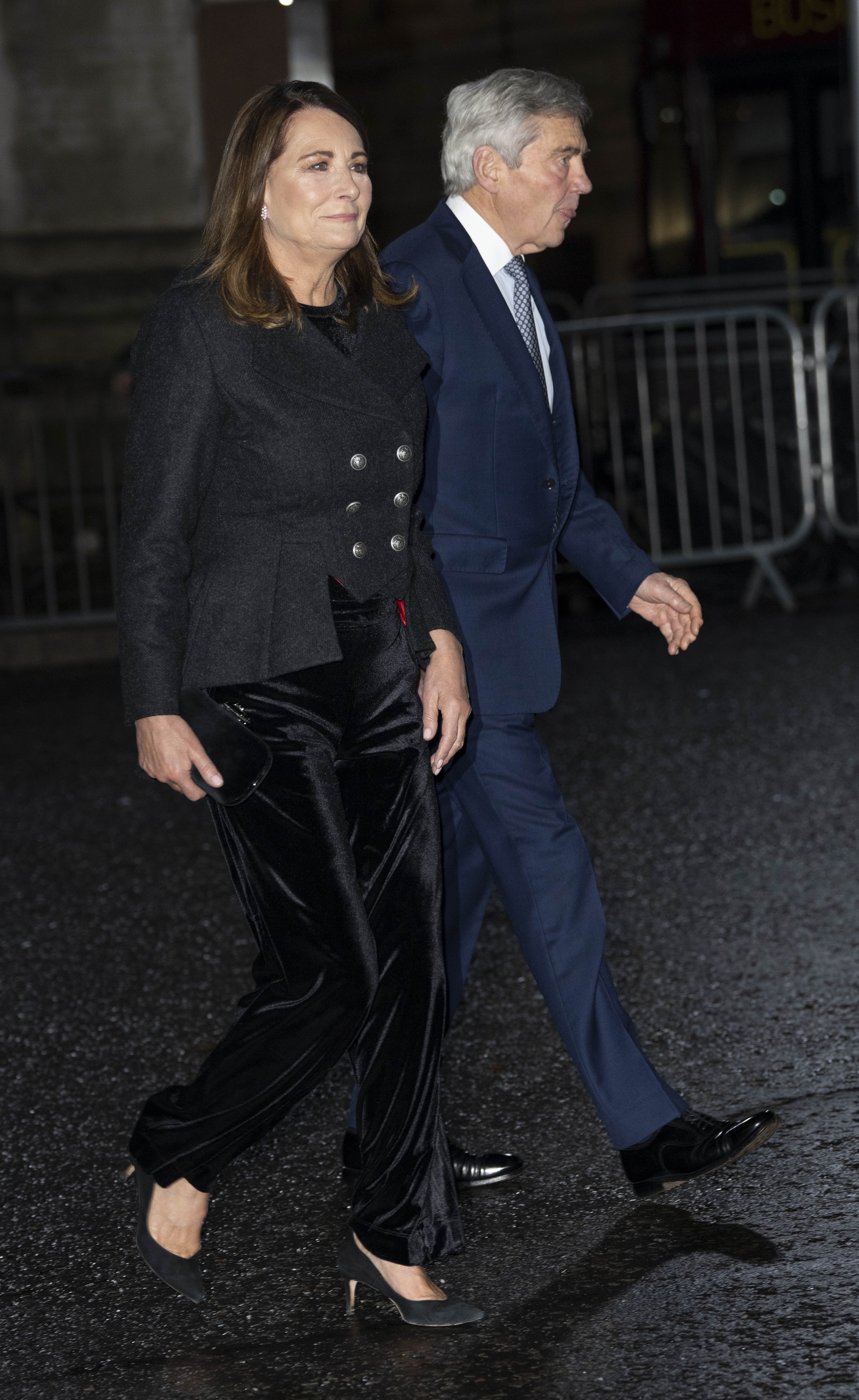 Carole and Michael Middleton attending the "Together At Christmas" Carol Service in London, England on December 8, 2023 | Source: Getty Images
