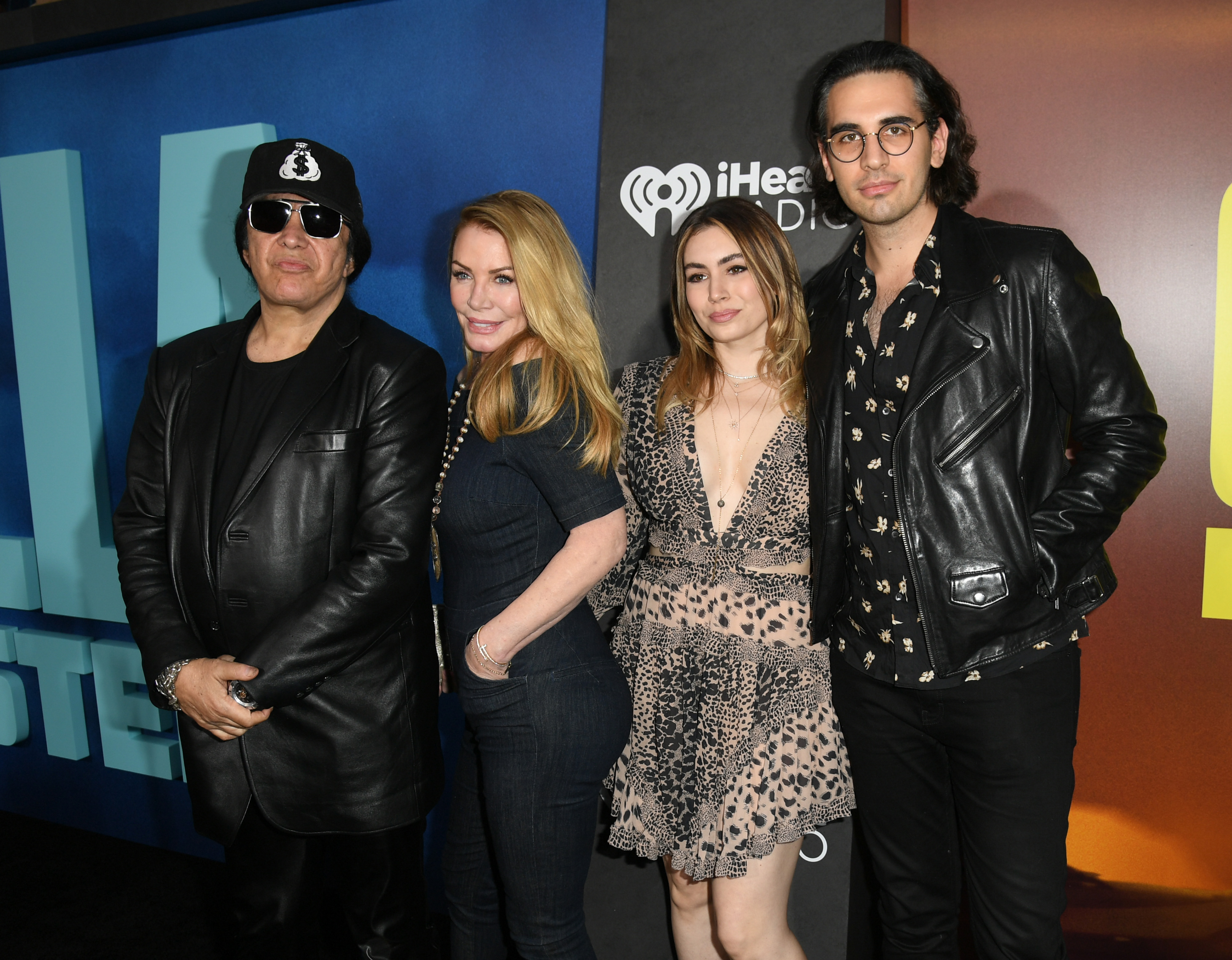 Gene Simmons, Shannon Tweed, Sophie Simmons, and Nick Simmons at the premiere of "Godzilla: King of the Monsters" on May 18, 2019, in Hollywood, California. | Source: Getty Images