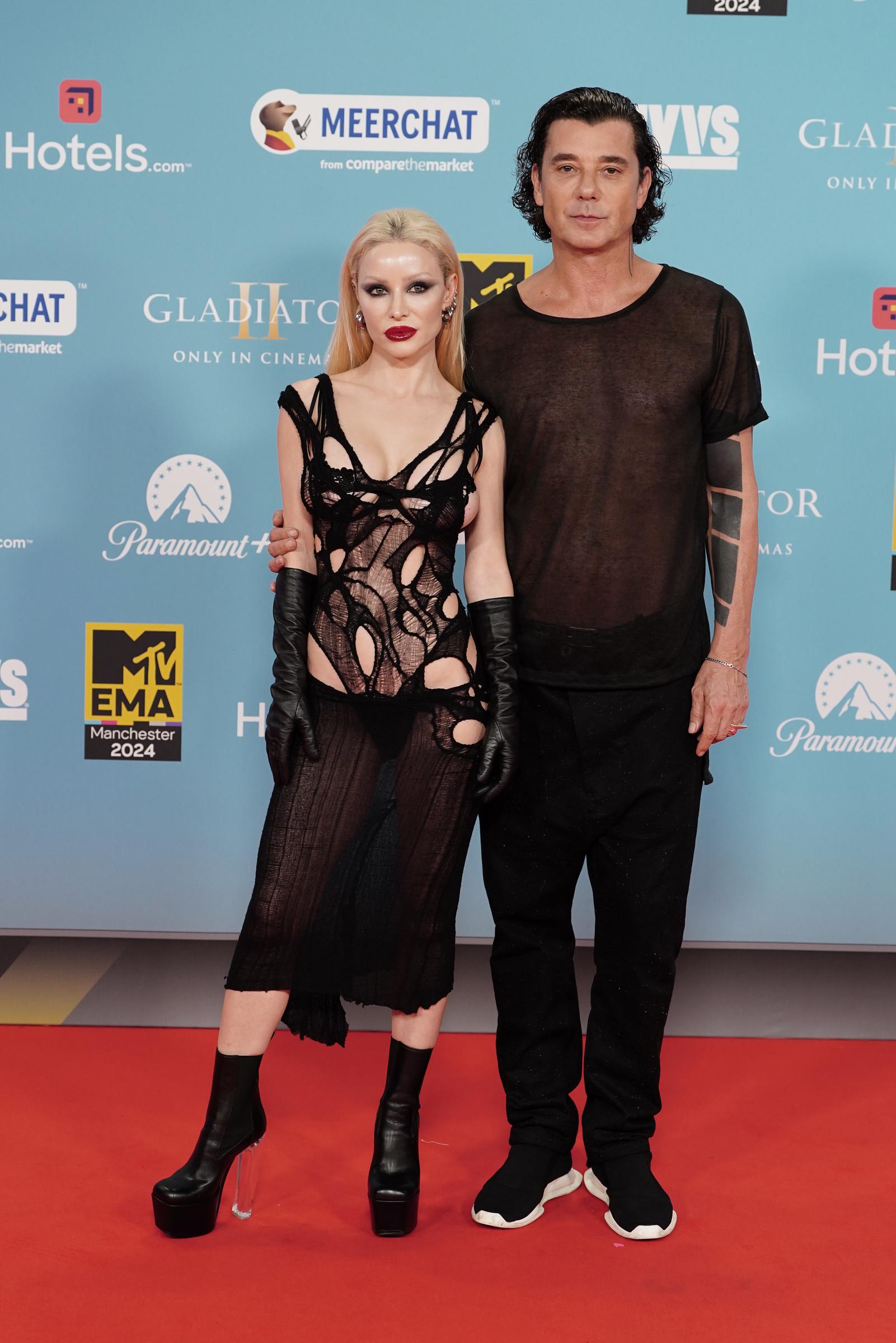 Xhoana Xheneti and Gavin Rossdale are seen on November 10, 2024 | Source: Getty Images