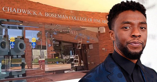 Howard University's College of Fine Arts named after actor Chadwick Boseman | Photo: Instagram.com/howard1867 + Kevin Mazur/Getty Images