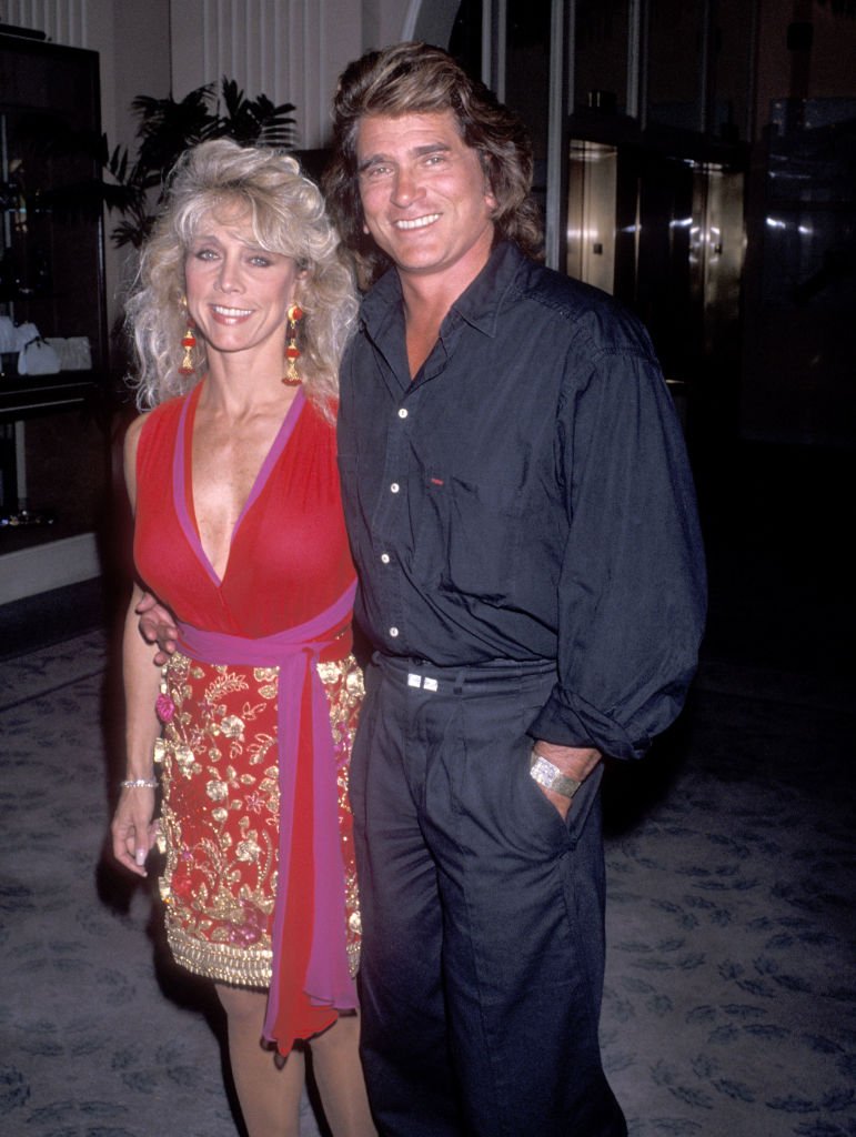 Michael Landon und Cindy Landon bei der dritten jährlichen Michael Landon Celebrity Gala des National Down Syndrom Congress am 20. Oktober 1989 in Beverly Hills | Quelle: Getty Images