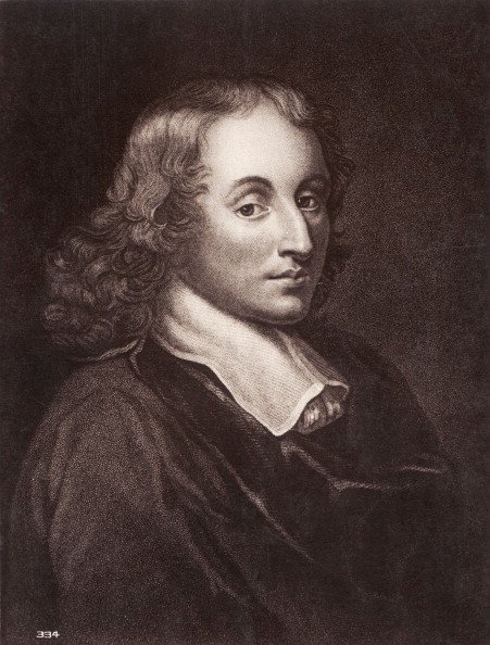 Blaise Pascal, matemático francés, físico y filósofo. Retrato grabado. | Fuente: Getty Images Blaise Pascal, matemático francés, físico y filósofo. Retrato grabado. | Fuente: Getty Images
