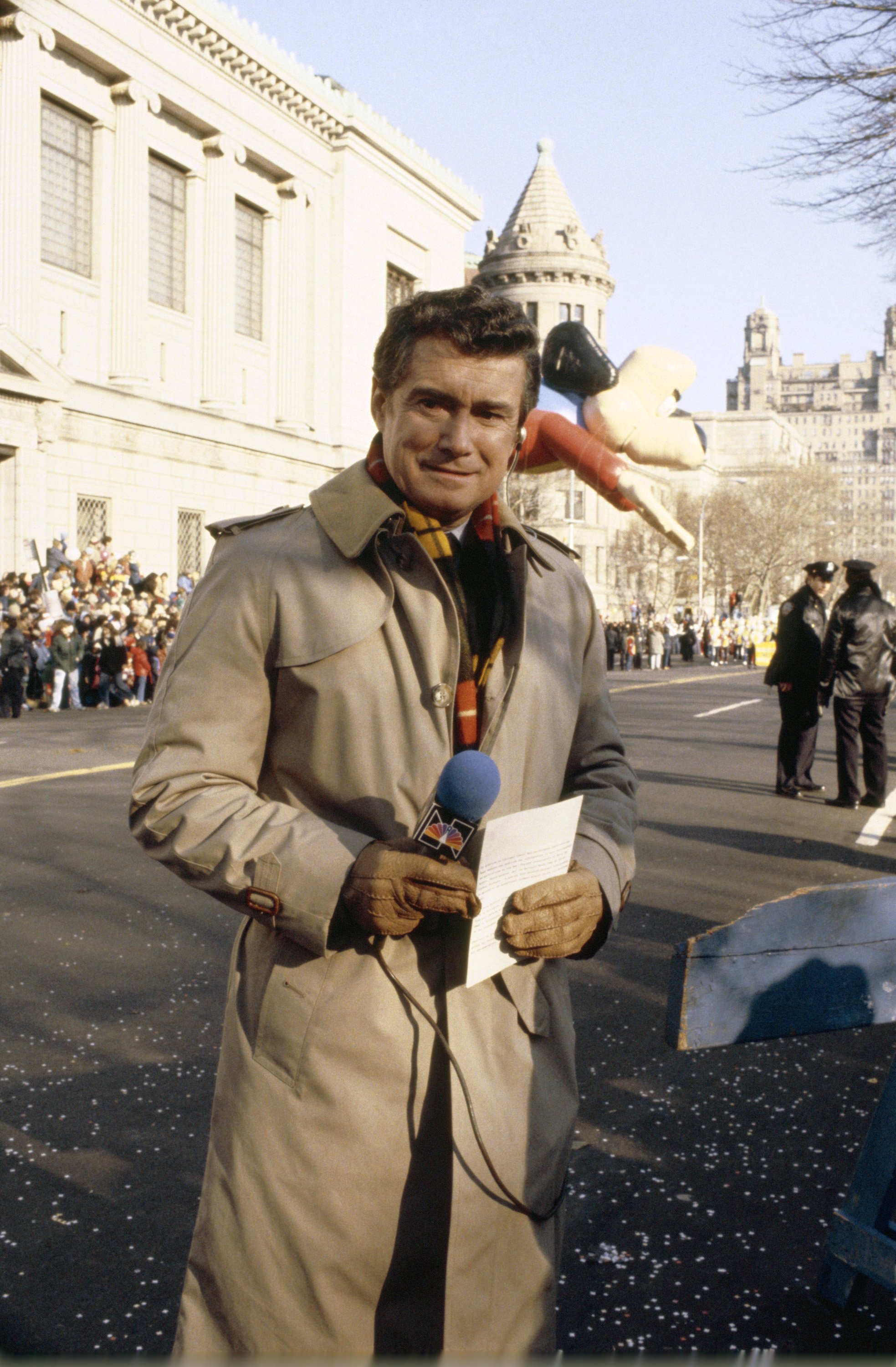 Regis Philbin ready to host the 1981 Macy's Thanksgiving Day Parade | Source: Getty Images