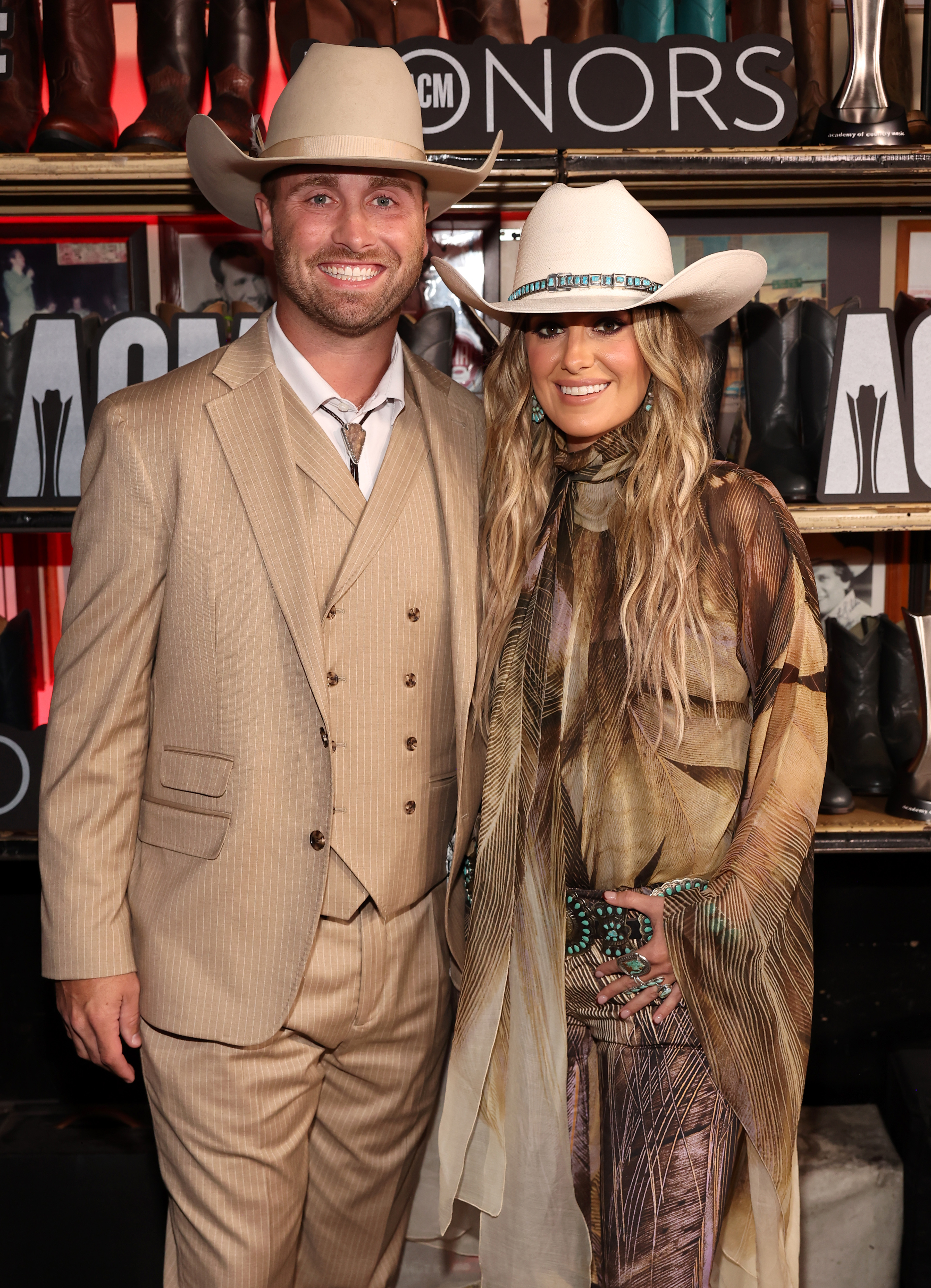 Devlin Hodges and Lainey Wilson at the 17th Academy of Country Music Honors at Ryman Auditorium on August 21, 2024, in Nashville, Tennessee. | Source: Getty Images