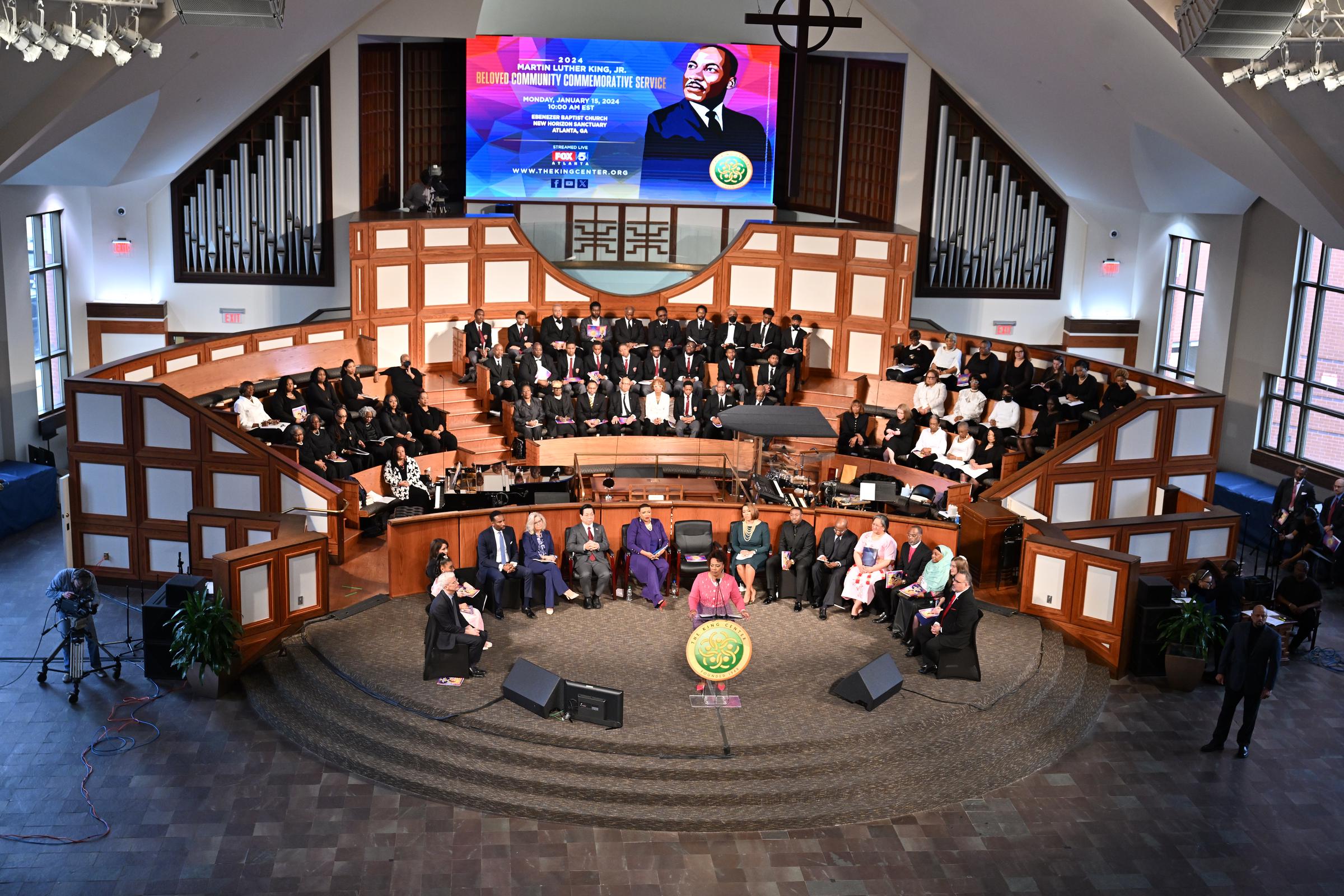 The 2024 Martin Luther King Jr. Beloved Community Commemorative Service at Ebenezer Baptist Church in Atlanta, Georgia, on January 15, 2024 | Source: Getty Images