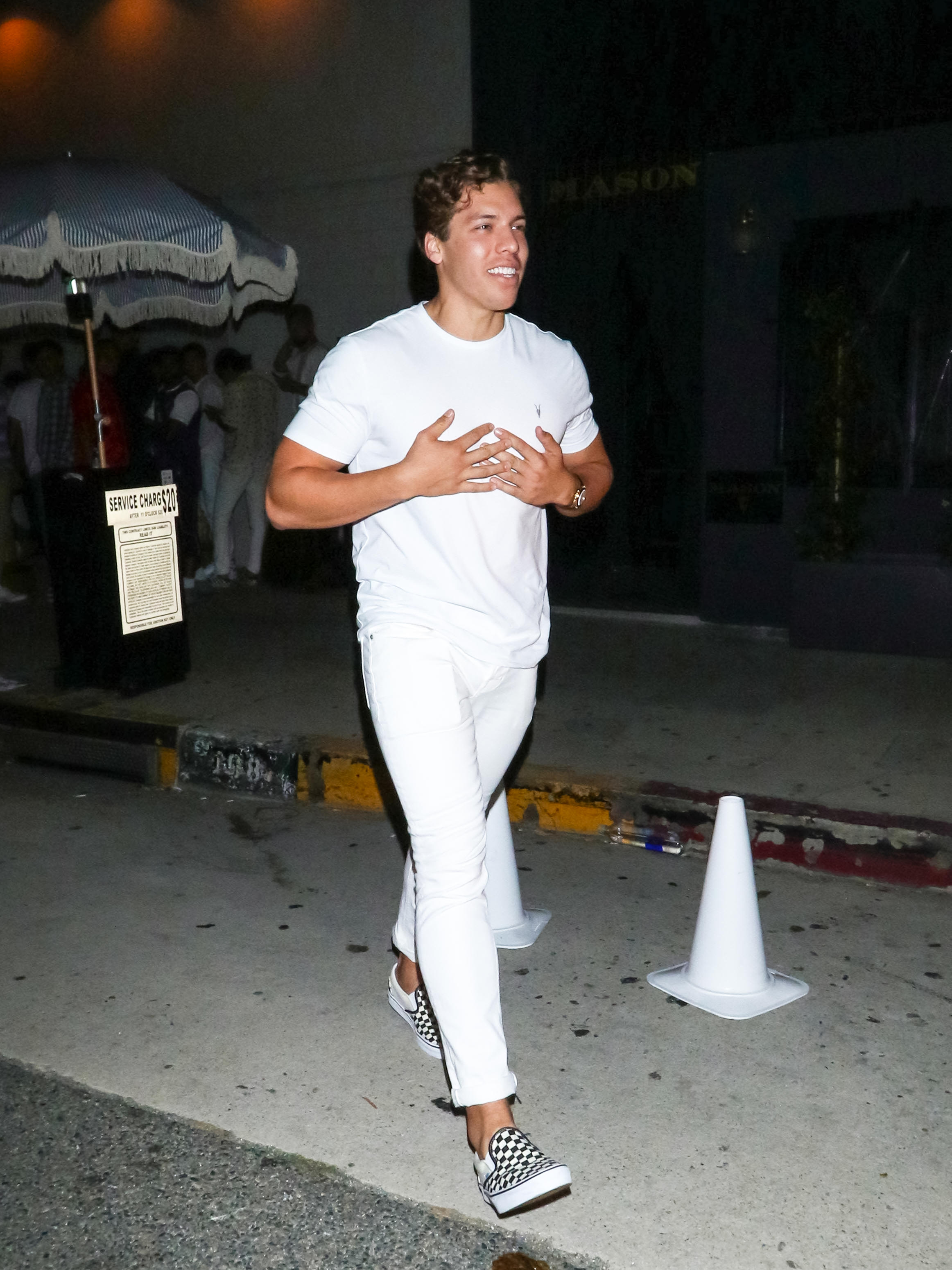 Joseph Baena walking in Los Angeles, California on July 04, 2019. | Source: Getty Images