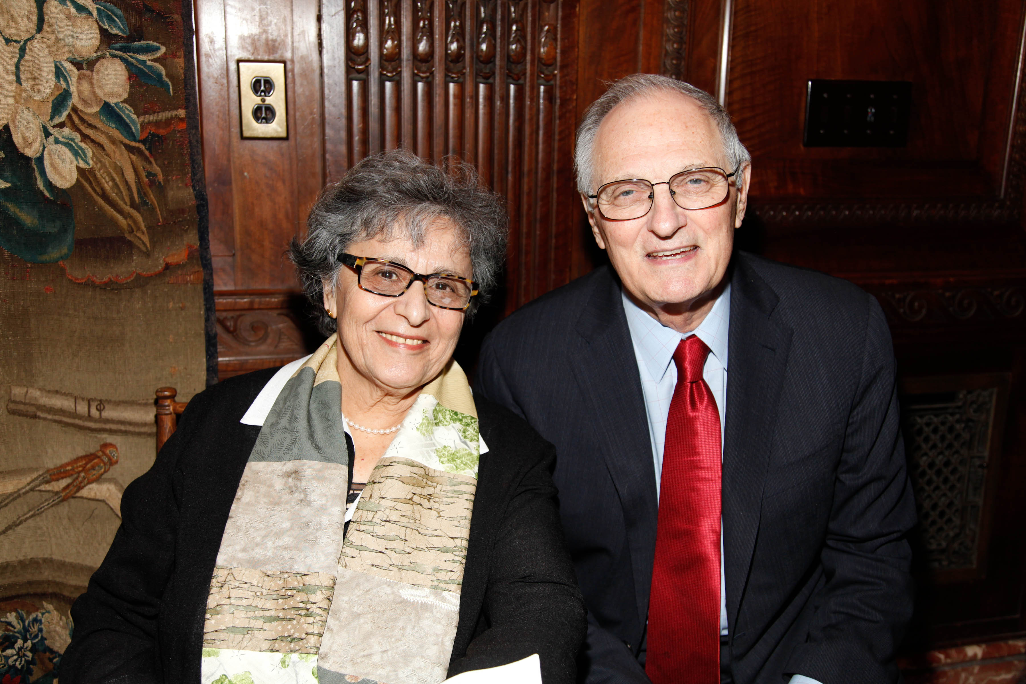 Arlene Alda and Alan Alda attend the book signing event for Marilyn Berger's "This Is A Soul: The Mission of Rick Hodes" at New York Public Library on April 13, 2010, in New York City. | Source: Getty Images