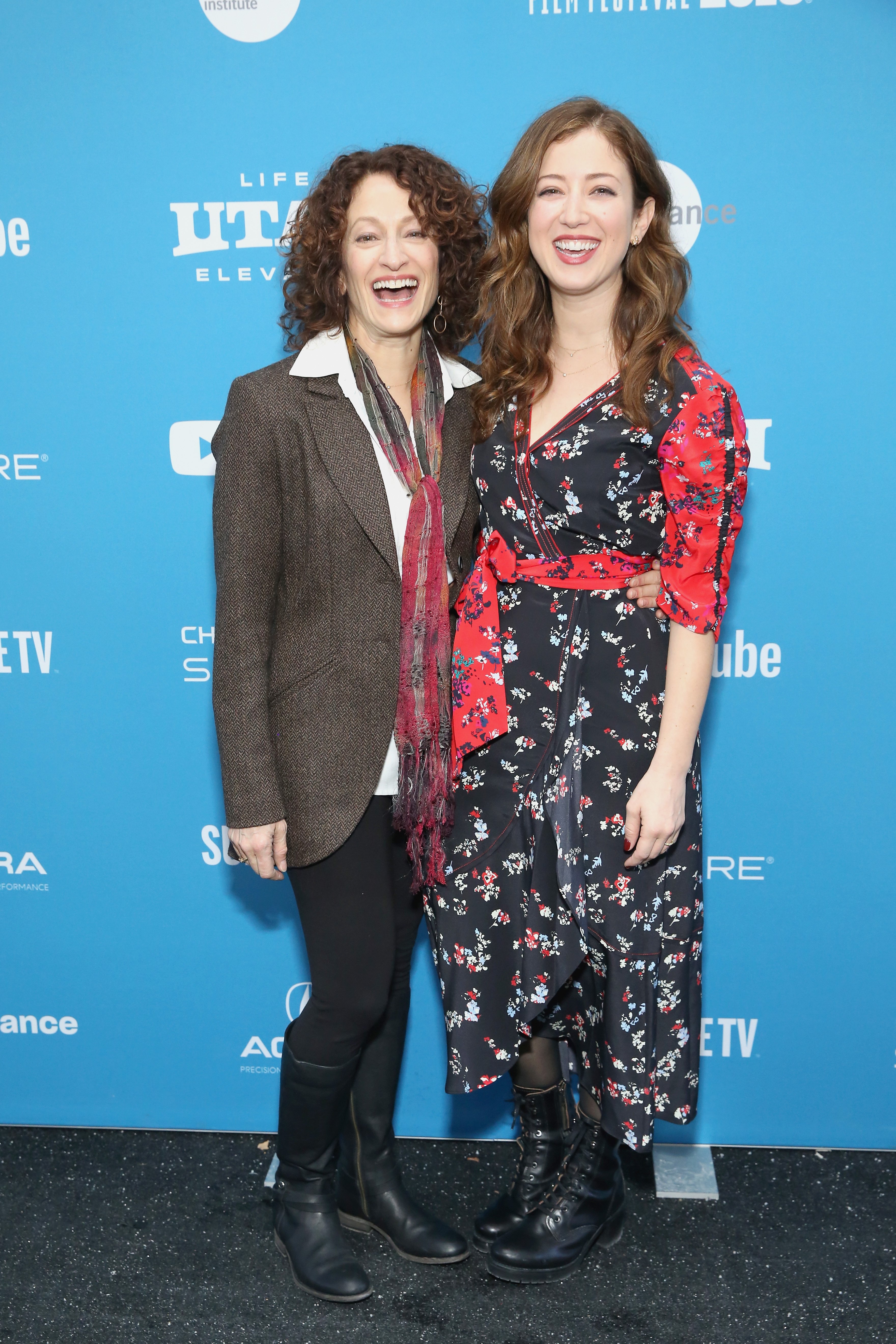 Ellen Sandweiss and her daughter Jessy Hodges attend the "Sister Aimee" Premiere during the 2019 Sundance Film Festival at Library Center Theater on January 26, 2019, in Park City, Utah. | Source: Getty Images