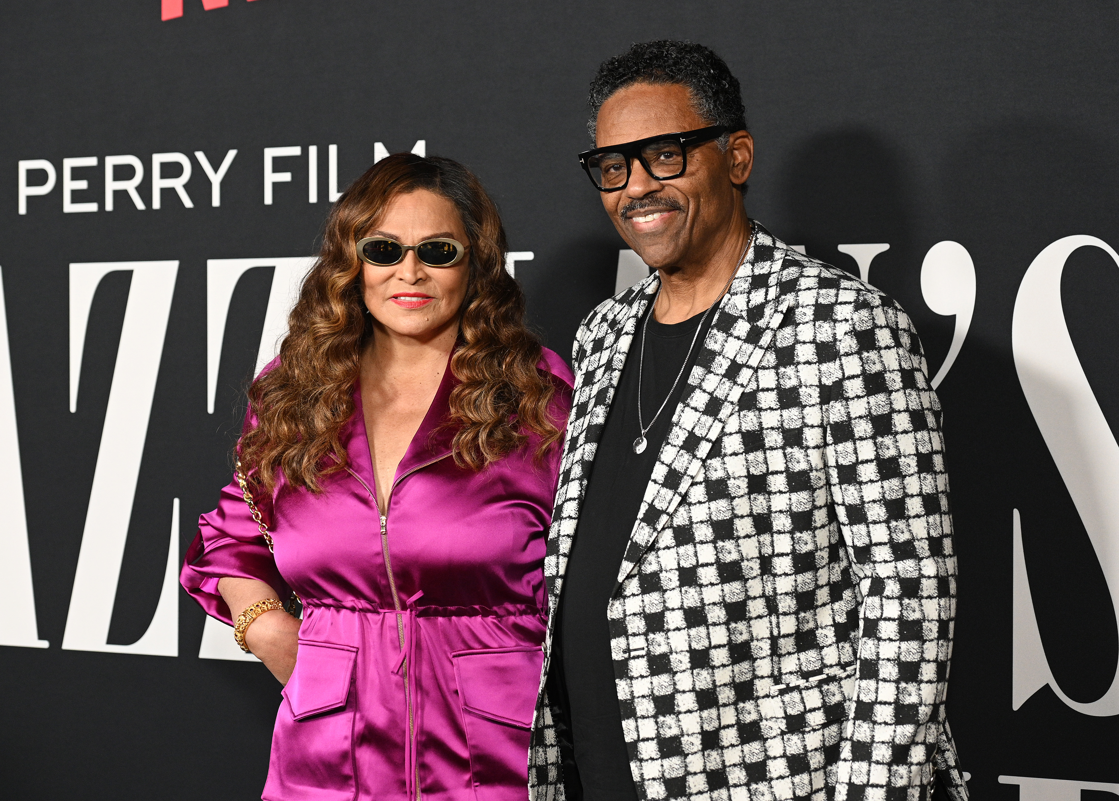 Tina Knowles-Lawson and Richard Lawson at the "A Jazzman's Blues" premiere held at Tudum Theater, on September 16, 2022, in Los Angeles, California. | Source: Getty Images