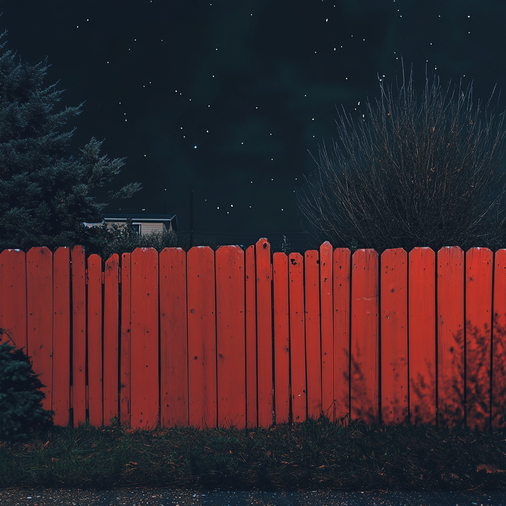 A red fence | Source: Midjourney