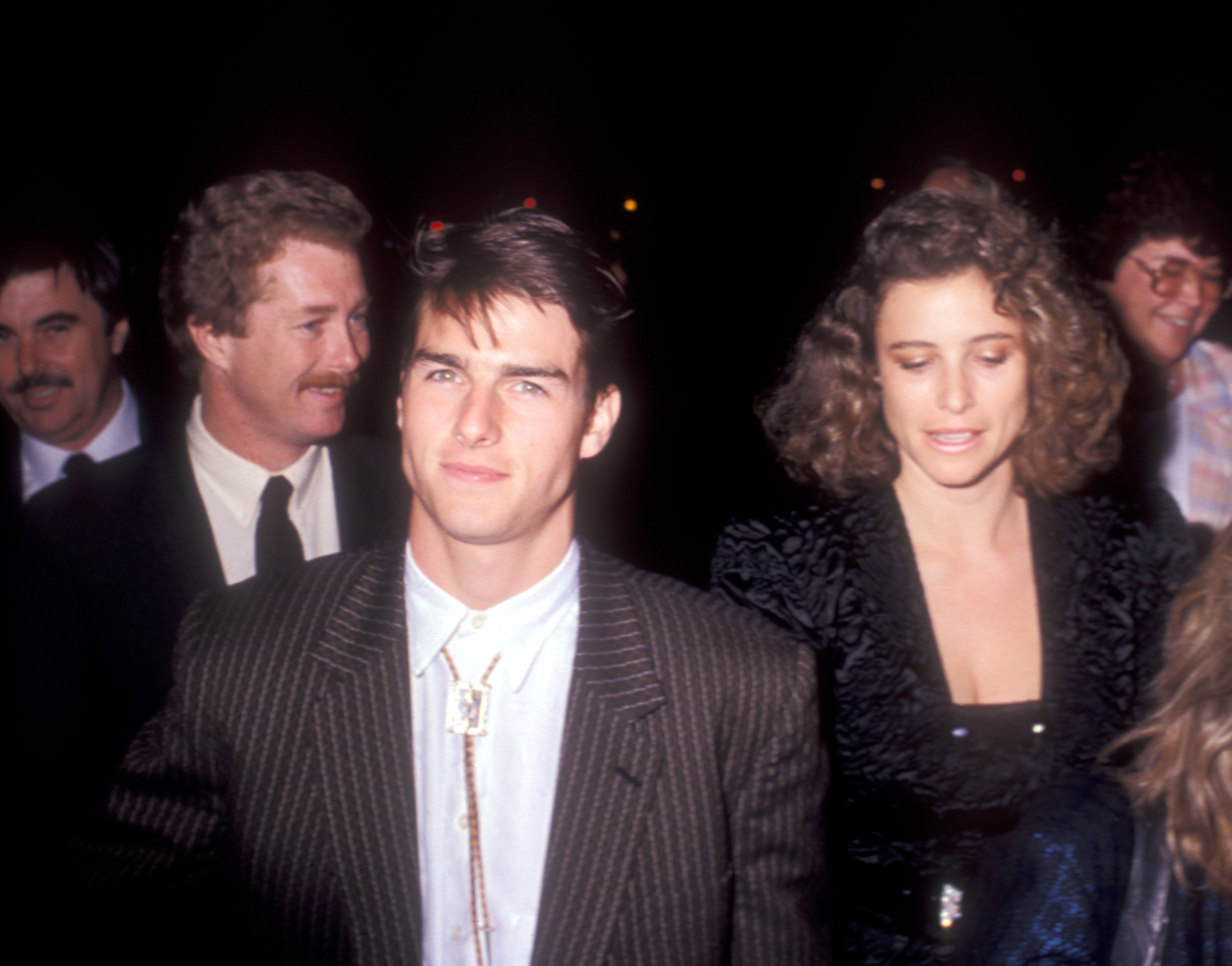 Tom Cruise and Mimi Rogers are photographed at "The Color of Money" Los Angeles Premiere on October 14, 1986, in Los Angeles. | Source: Getty Images 
