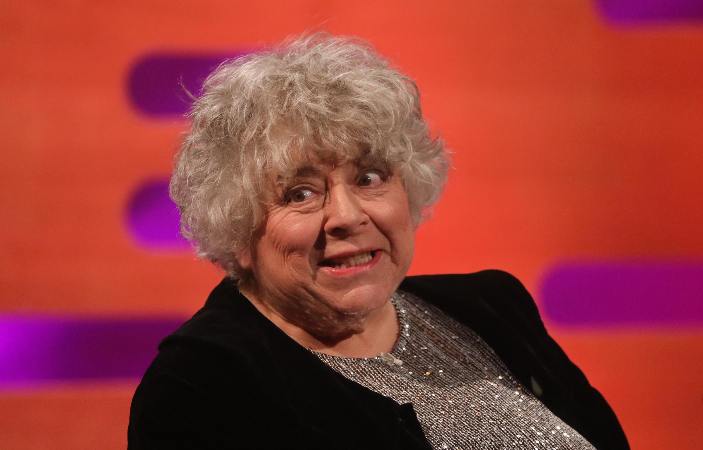 Miriam Margolyes during the filming for "The Graham Norton Show" at BBC Studioworks 6 Television on 9 January 2020 in London, England. | Source: Getty Images