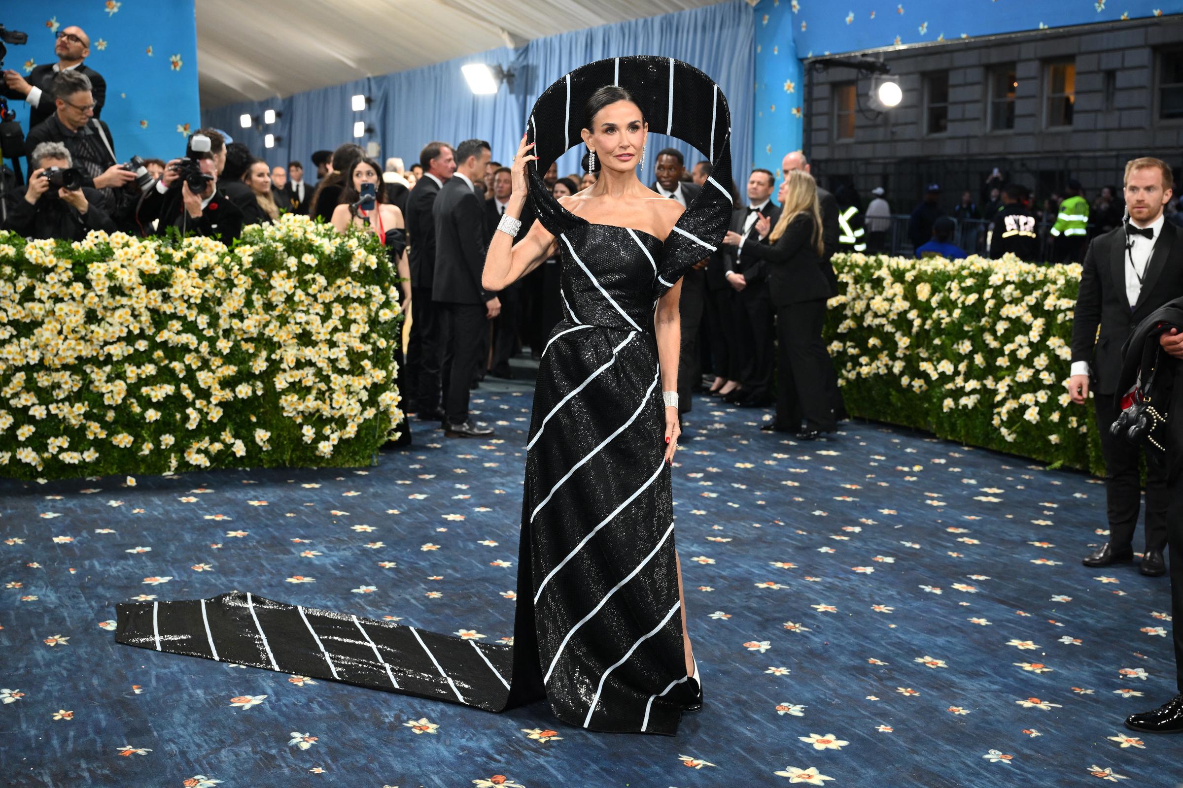 Demi Moore arrives for the 2025 Met Gala | Source: Getty Images