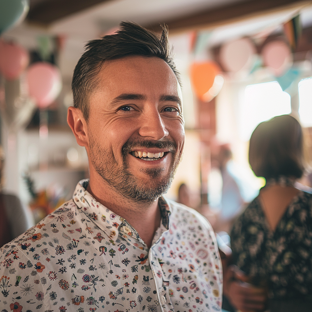 A smiling man | Source: Midjourney