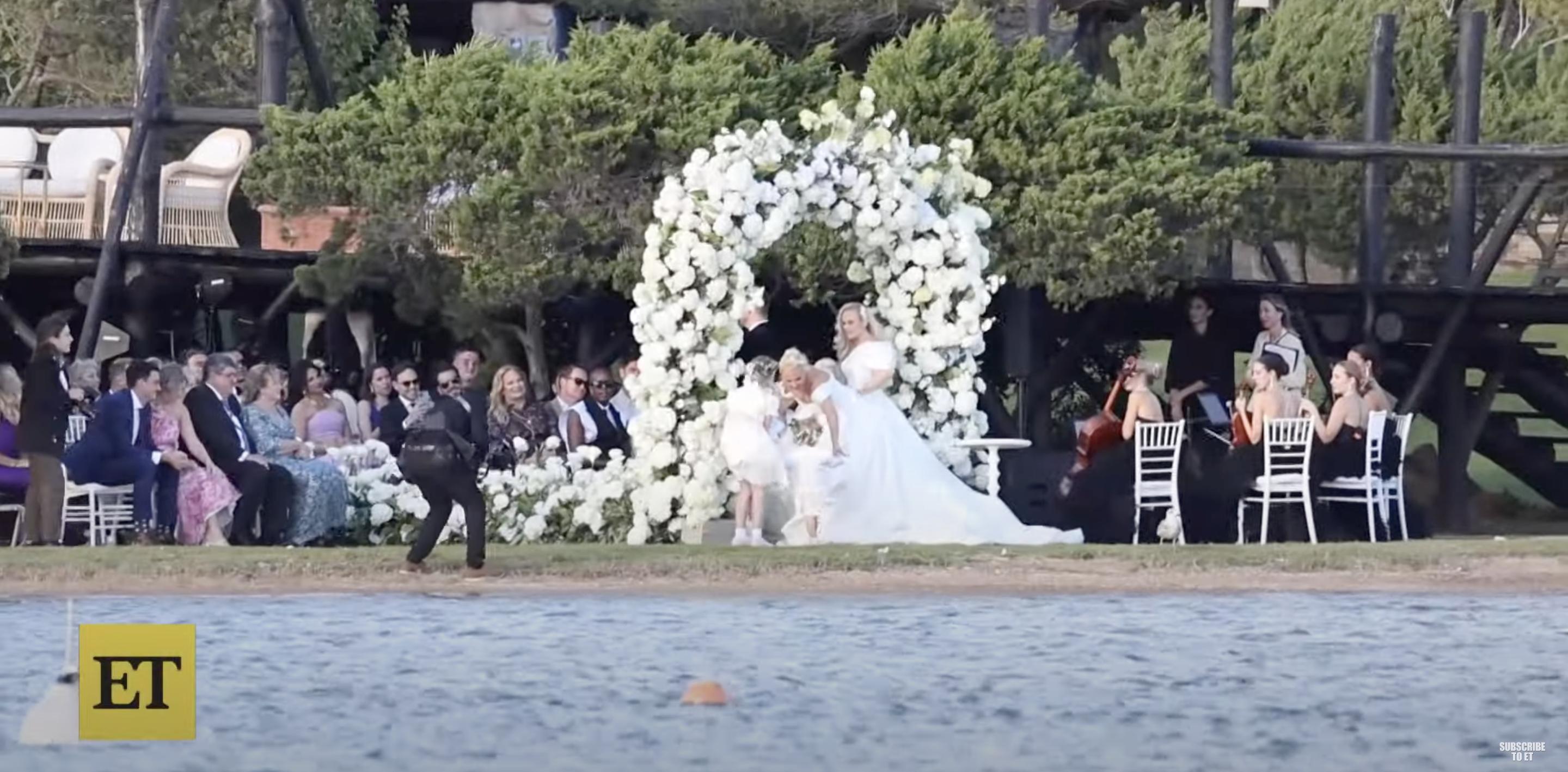 Rebel Wilson and Ramona Agruma on their wedding day posted on October 1, 2024 | Source: YouTube/@EntertainmentTonight