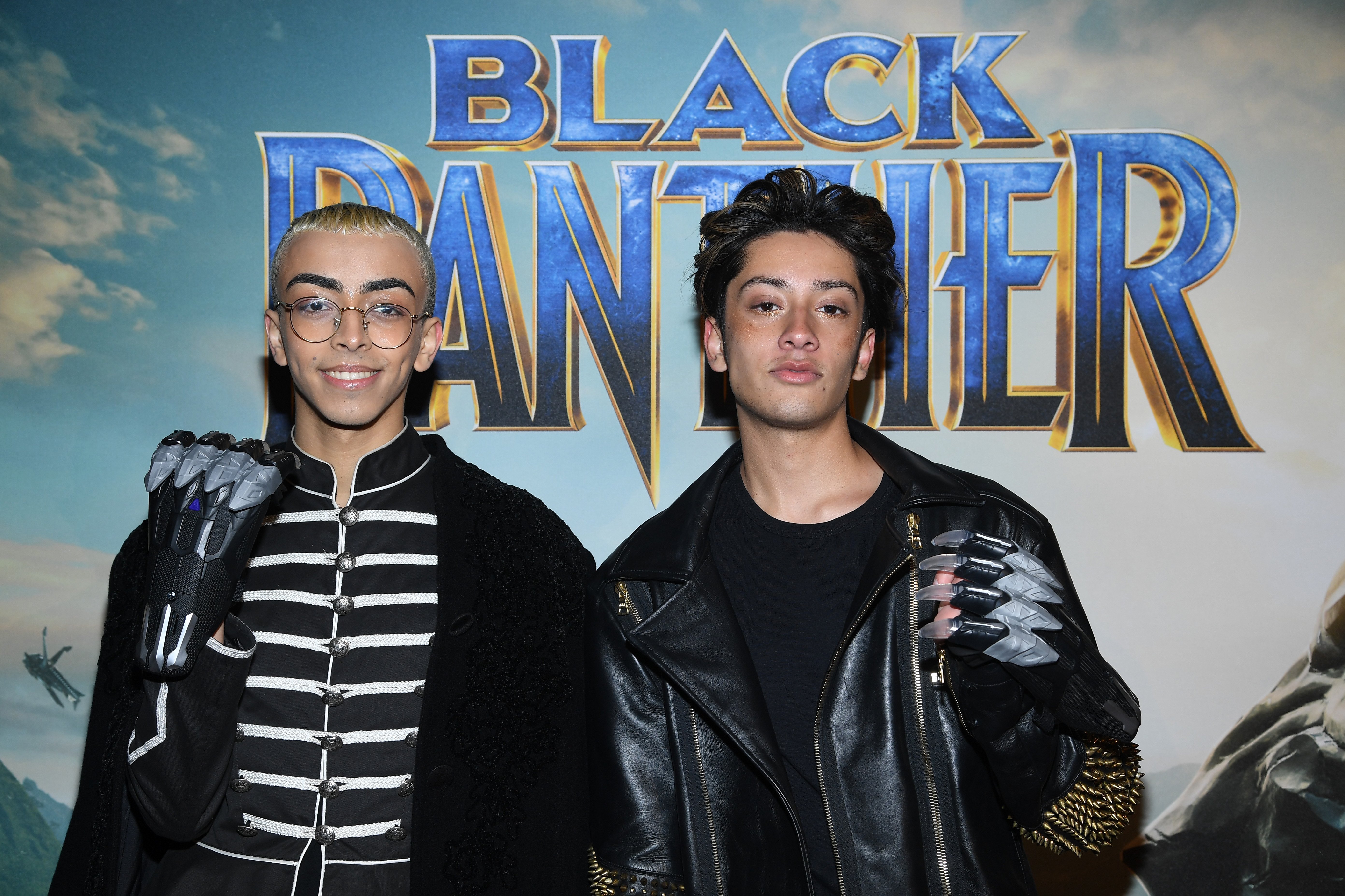 Bilal Hassani à la première du film "Black Panther" au Grand Rex, le 7 février 2018 / Source : Getty Images