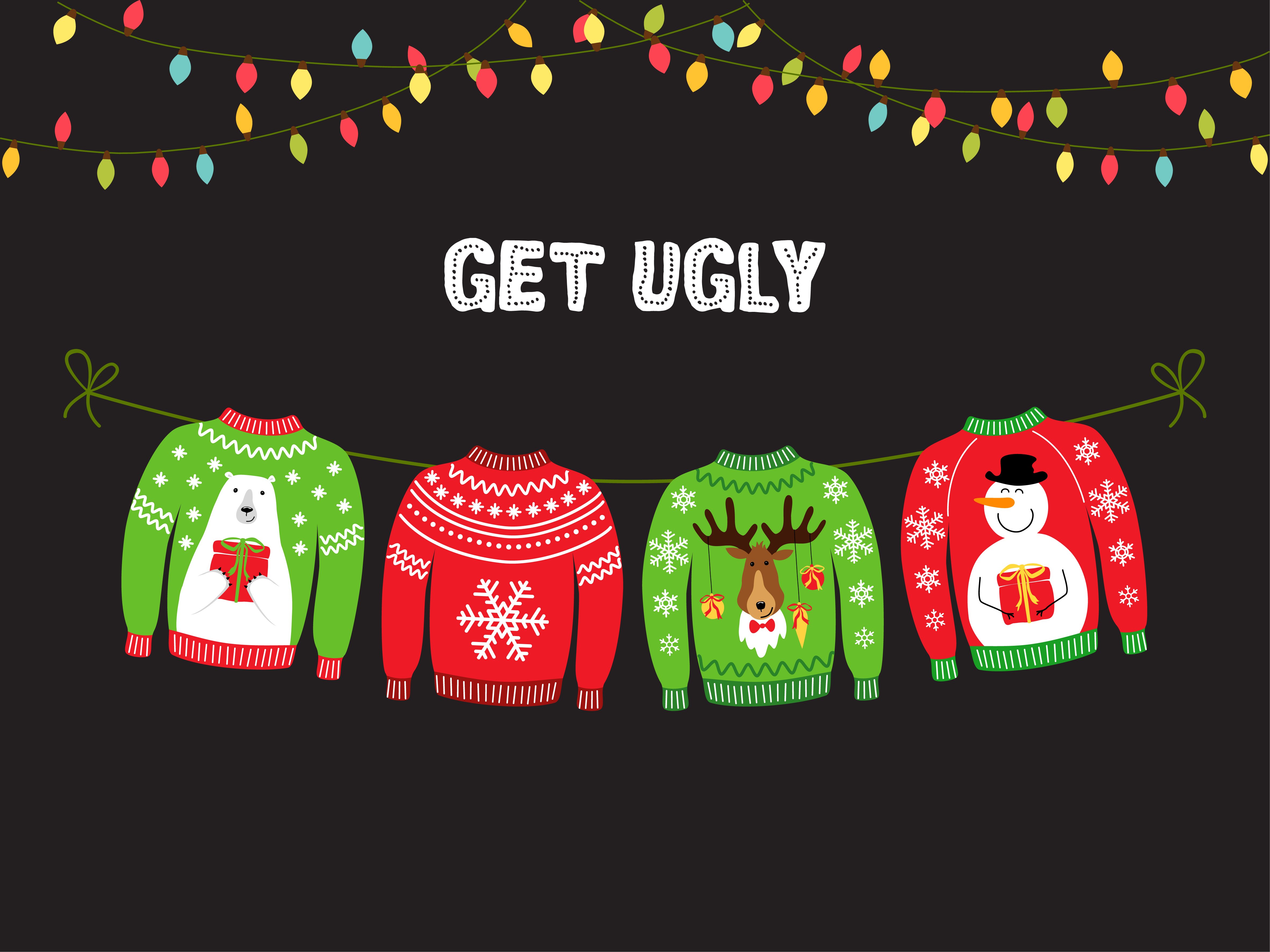 Christmas sprit means Ugly Christmas Sweaters for some celebs. | Photo: Shutterstock