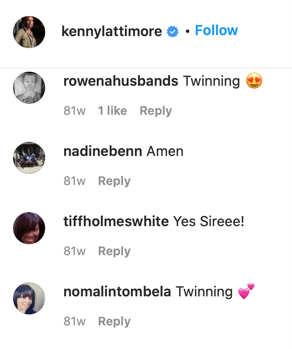 Fans' comments on Kelly Lattimore's post. | Source: Instagram/kennylattimore