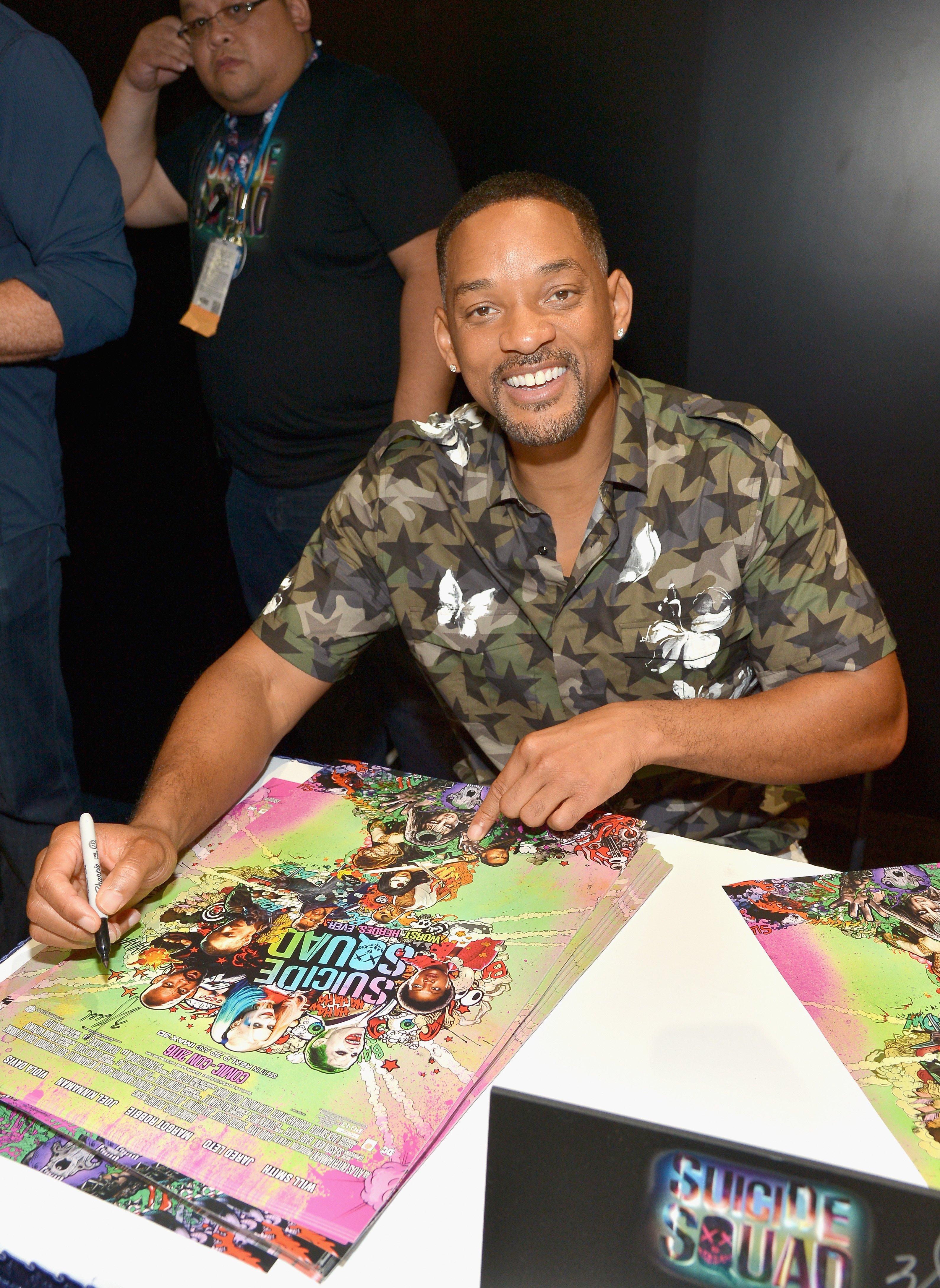 Will Smith at DC's 2016 Comic-Con booth on July 23, 2016 l Source: Getty Images
