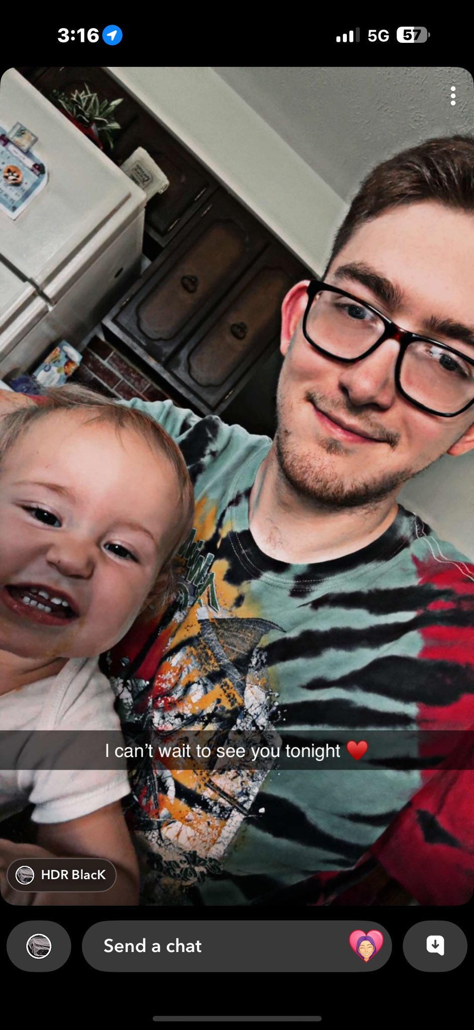 Brian Moser and the victim's younger sister smile in a selfie taken in a kitchen, from a post dated June 26, 2025. | Source: facebook.com/tien.hawkins