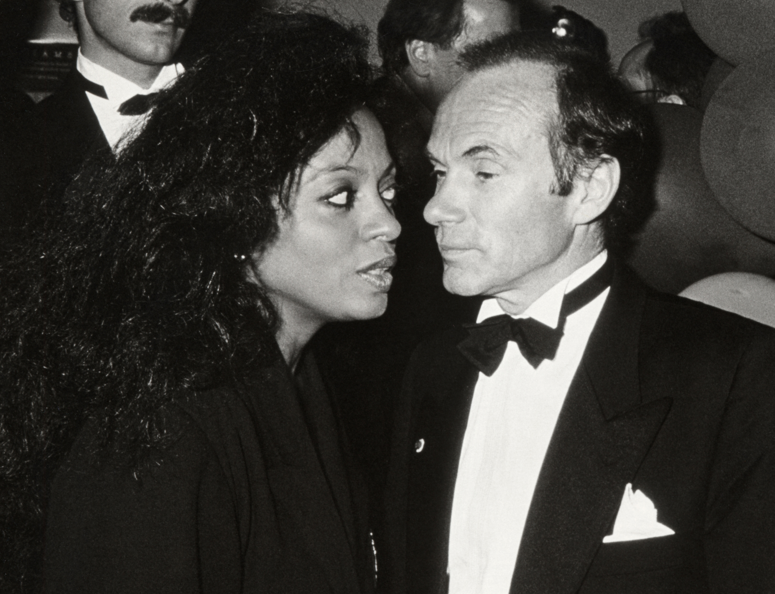Arne Naess and Diana Ross during the Swifty Lazar Oscar Party at Spago on March 29, 1993, in West Hollywood, California | Source: Getty Images