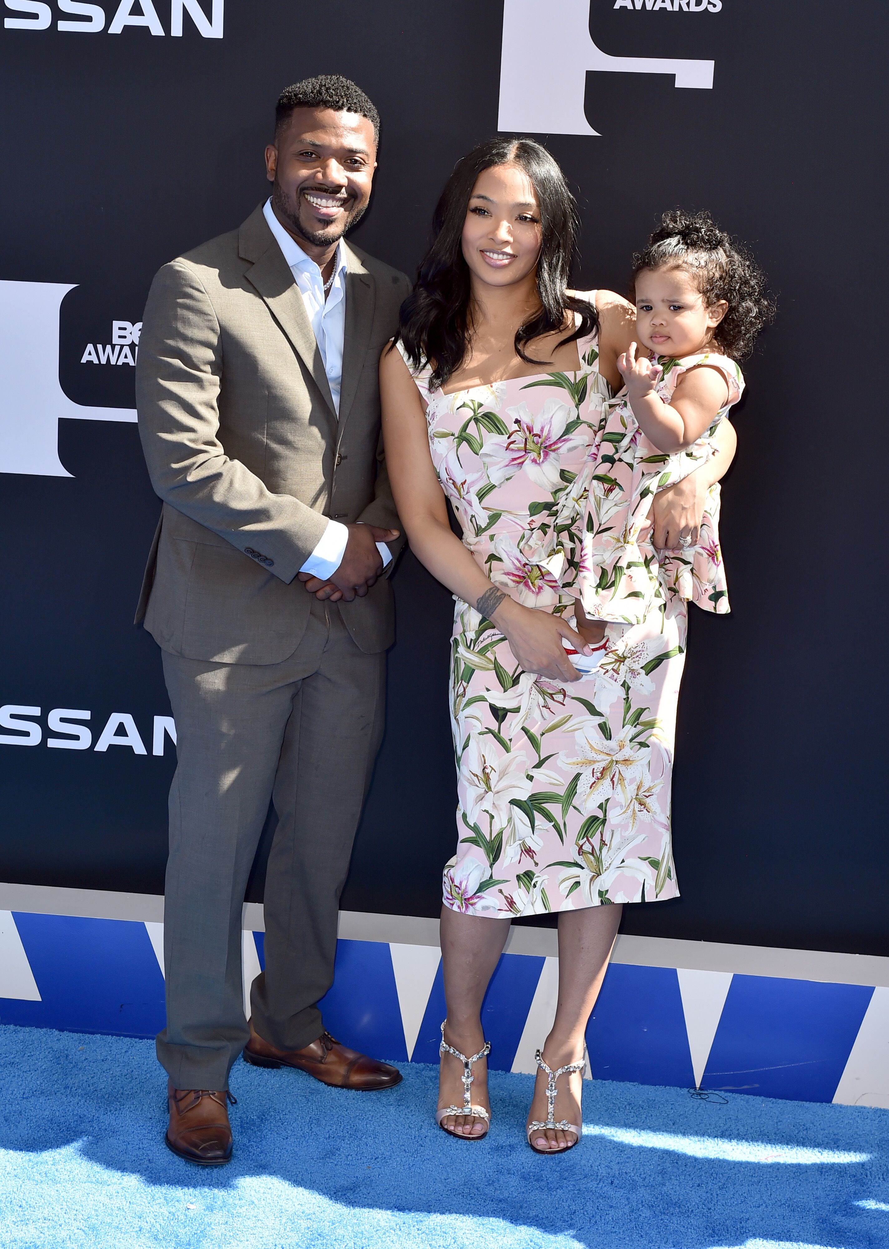 Ray J, Princess Love & Melody Love Norwood at the BET Awards on June 23, 2019. | Source: Getty Images
