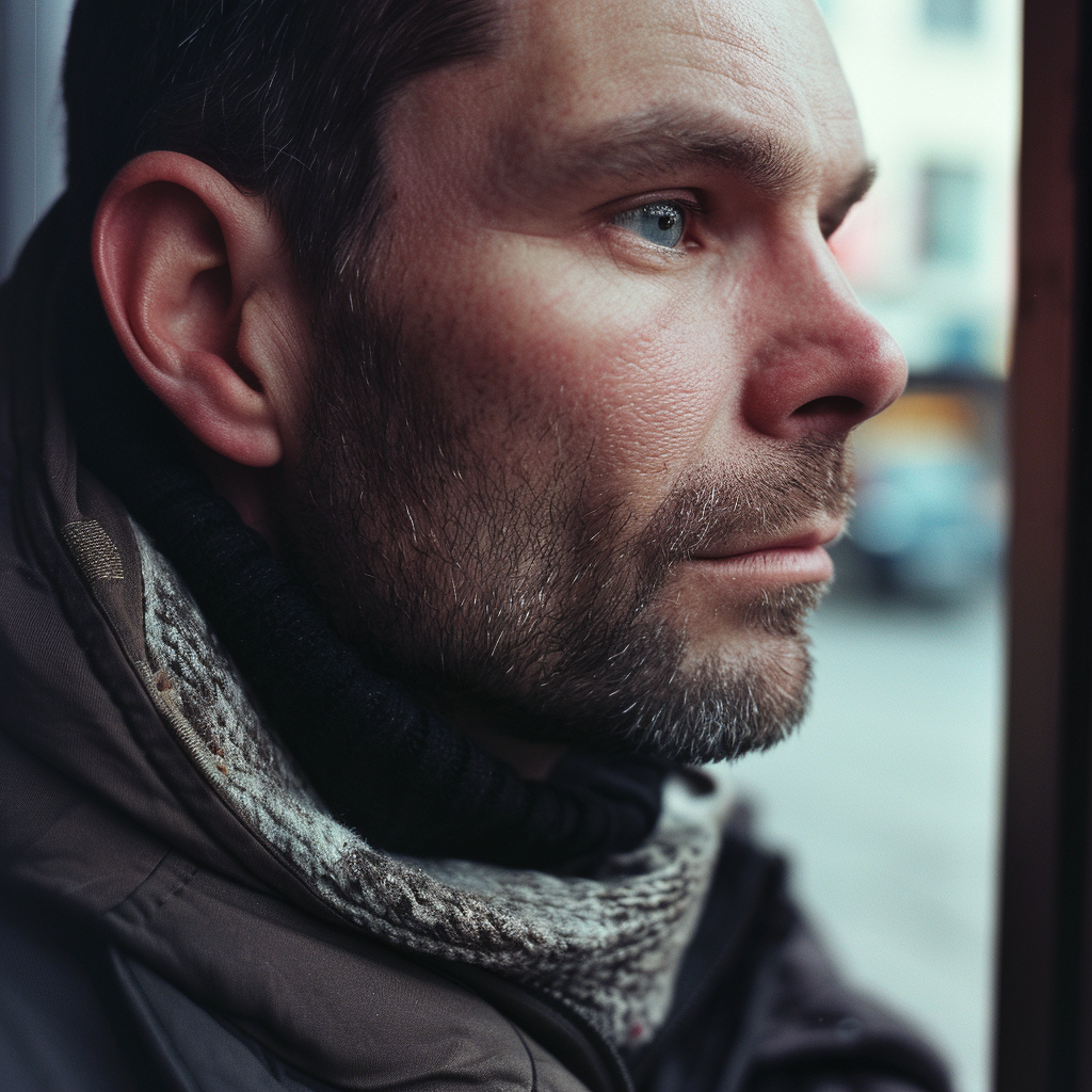 A close-up of a man | Source: Midjourney