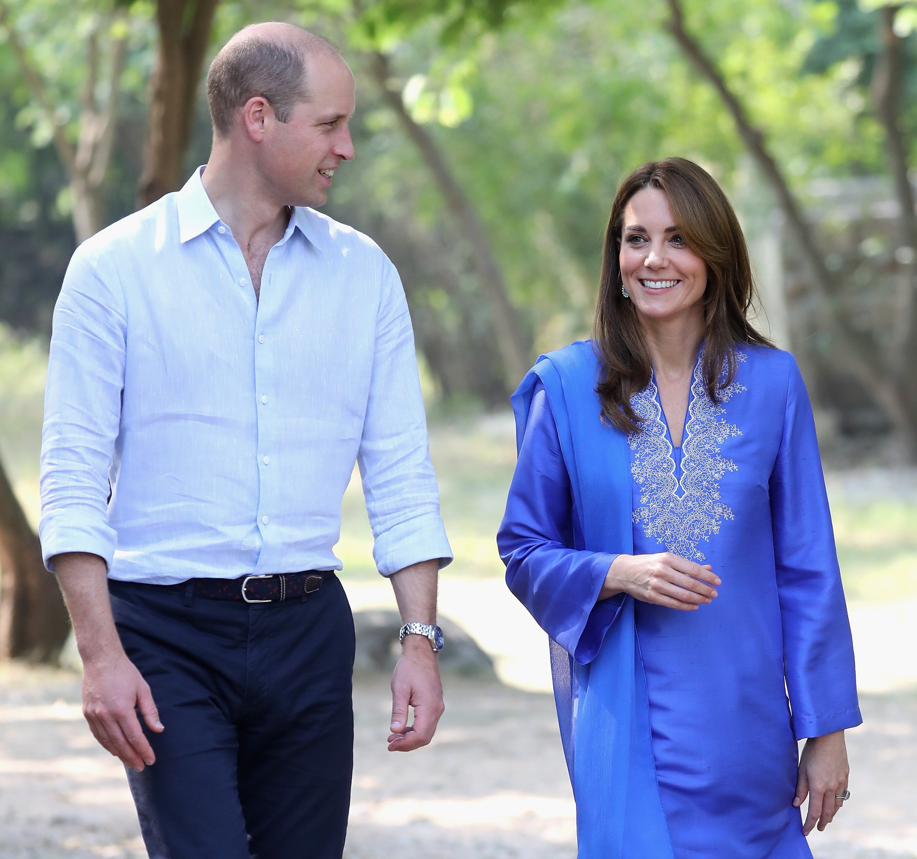 Prince William and Catherine at the Margallah Hills National Park on October 15, 2019, in Islamabad, Pakistan. | Source: Getty Images