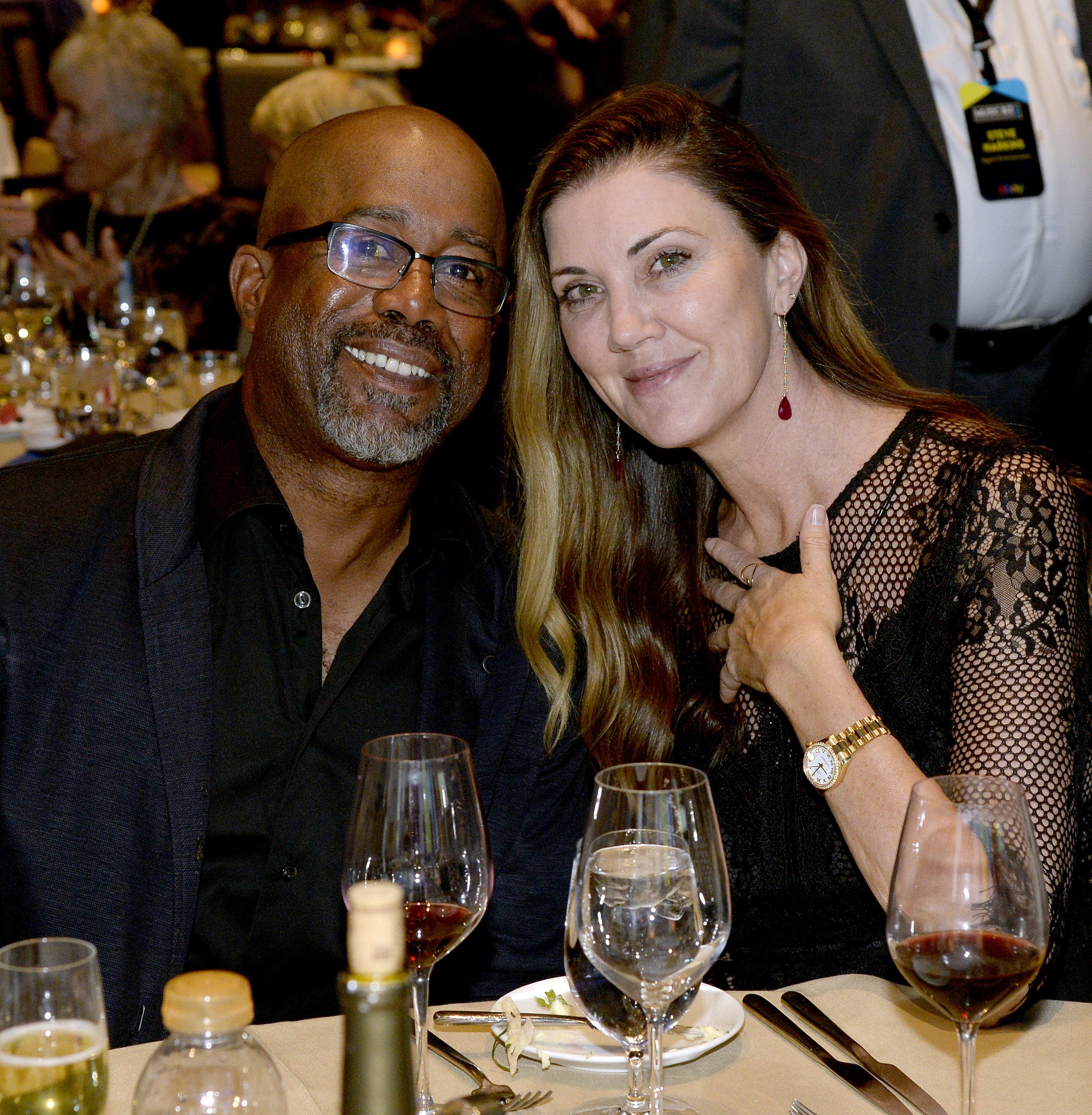 Darius Rucker and Beth Leonard attend the Music Business Association Awards and Hall of Fame Dinner at JW Marriott Nashville in Nashville, Tennessee on May 07, 2019 | Source: Getty Images
