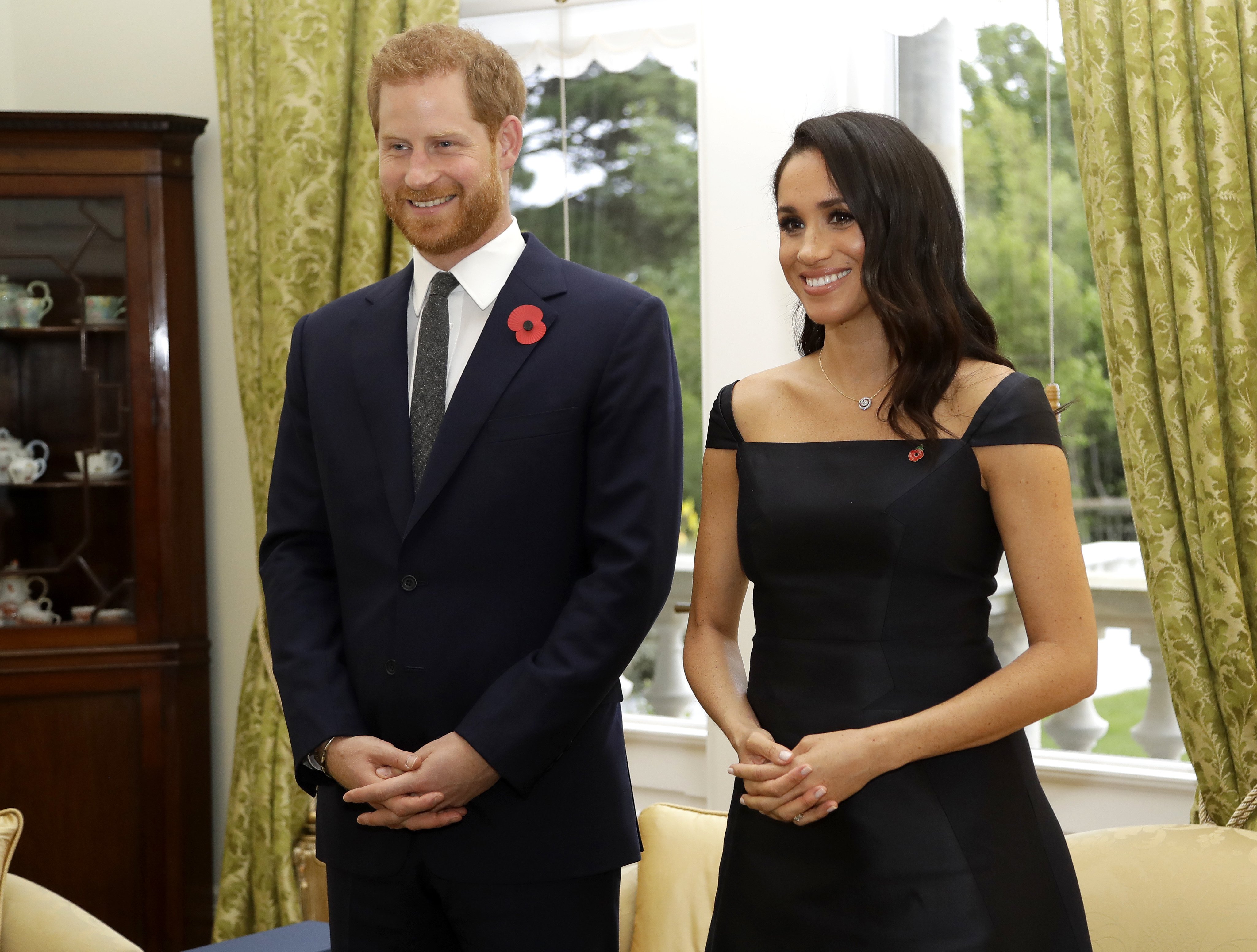 The Duke and Duchess of Sussex preparing to meet the New Zealand Prime Minister in Wellington, October, 2018 | Photo: Getty Images