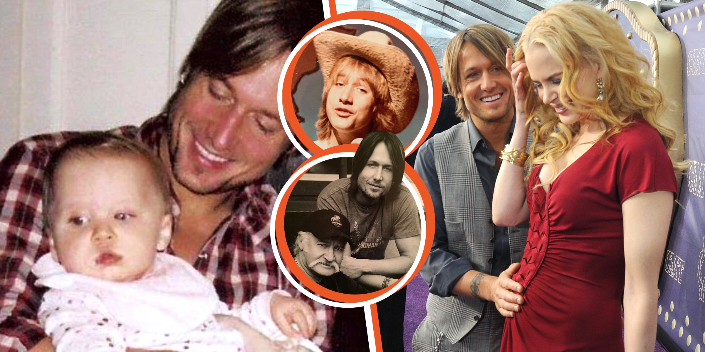 Keith Urban with daughter Sunday | Keith Urban | Urban with his dad | Urban and Nicole Kidman | Source: Facebook/Keith Urban | Instagram/Keith Urban | Getty Images