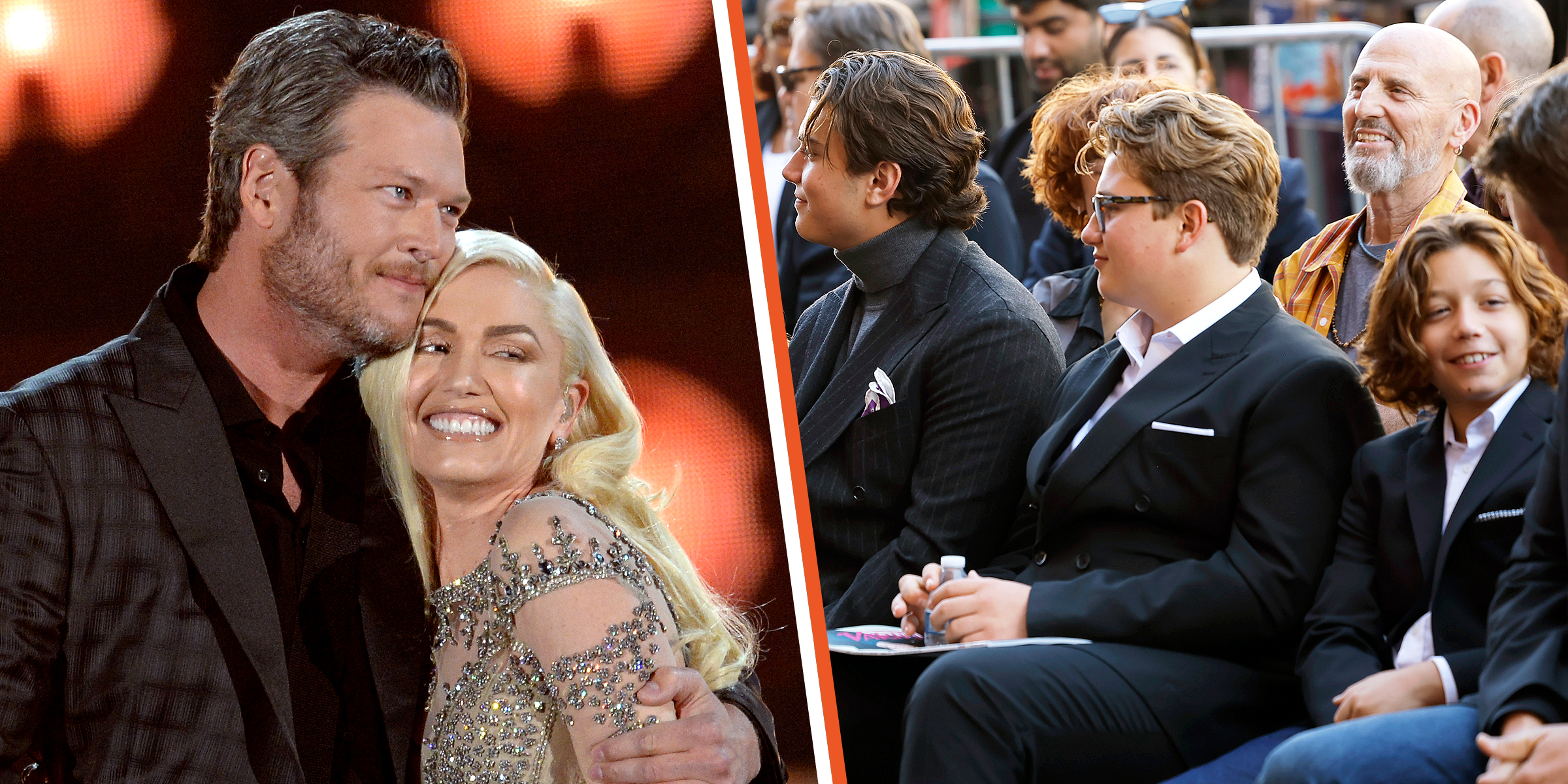 Blake Shelton and Gwen Stefani | Kingston, Zuma, and Apollo Rossdale | Source: Getty Images