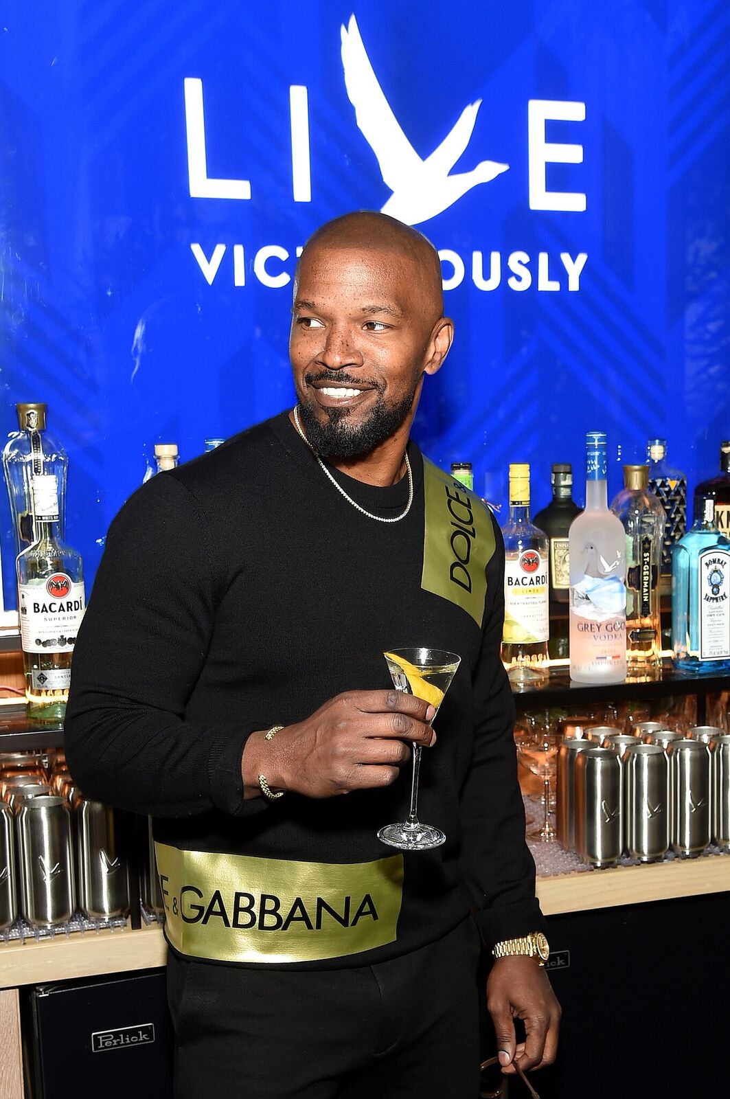 Jamie Foxx at the Grey Goose Takes Over New York Launch. | Source: Getty Images