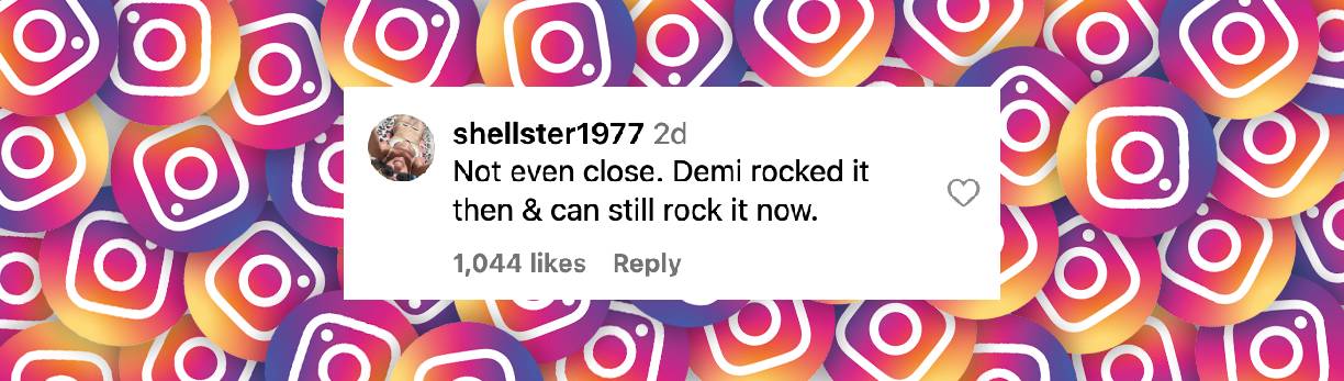 A netizen's comment on Rumer Willis and Demi Moore's side-by-side photo, posted on March 9, 2025 | Source: Instagram/people