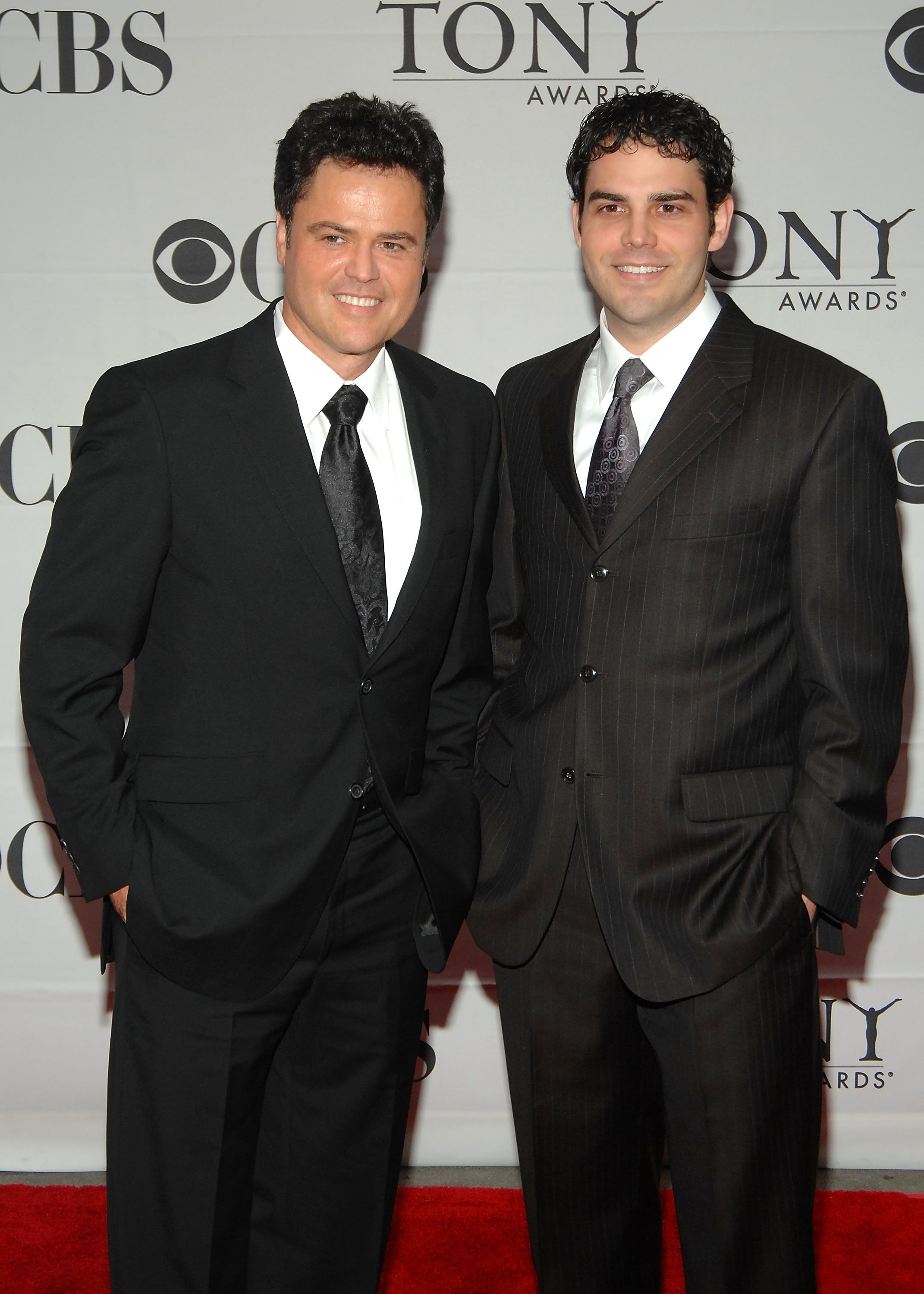 Donny Osmond and his son Donny Osmond Jr. arriving at the 61st Annual Tony Awards at Radio City Music Hall June 10, 2007 in New York City. | Source: Getty Images