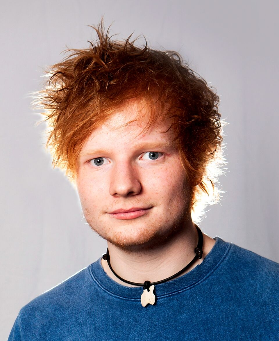 Ed Sheeran poses during a Biz Session in a Wapping recording studio. | Source: Getty Images